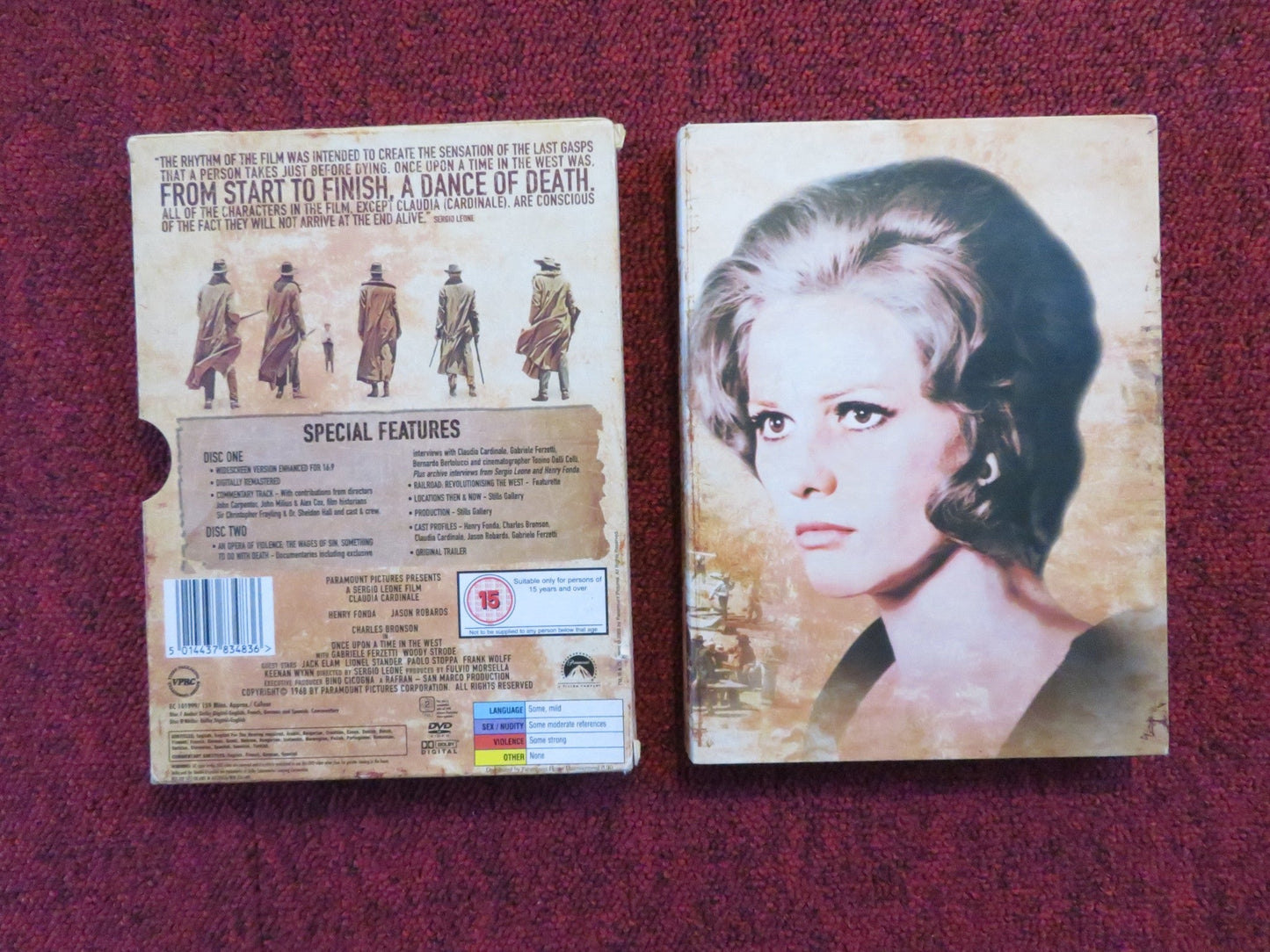 ONCE UPON A TIME IN THE WEST (DVD) CHARLES BRONSON HENRY FONDA 1968 REGION 2 Rendezvous Cinema Movie posters