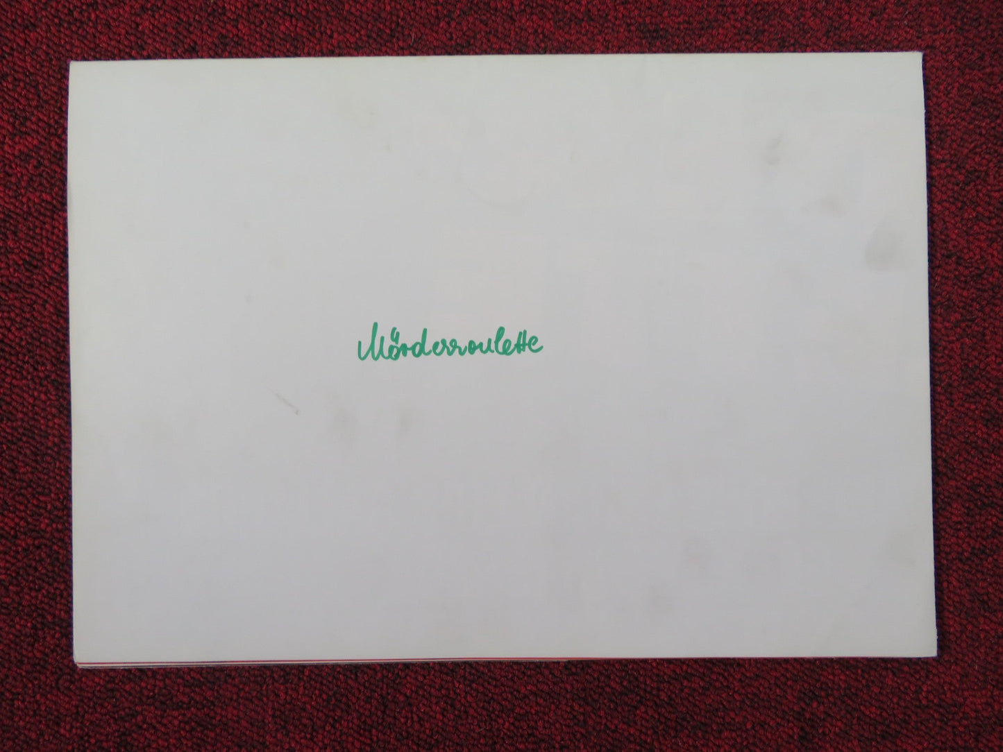 ORDER TO ASSASSINATE GERMAN A1 POSTER FOLDED HELMUT BERGER SYDNE ROME 1975 Rendezvous Cinema Movie posters