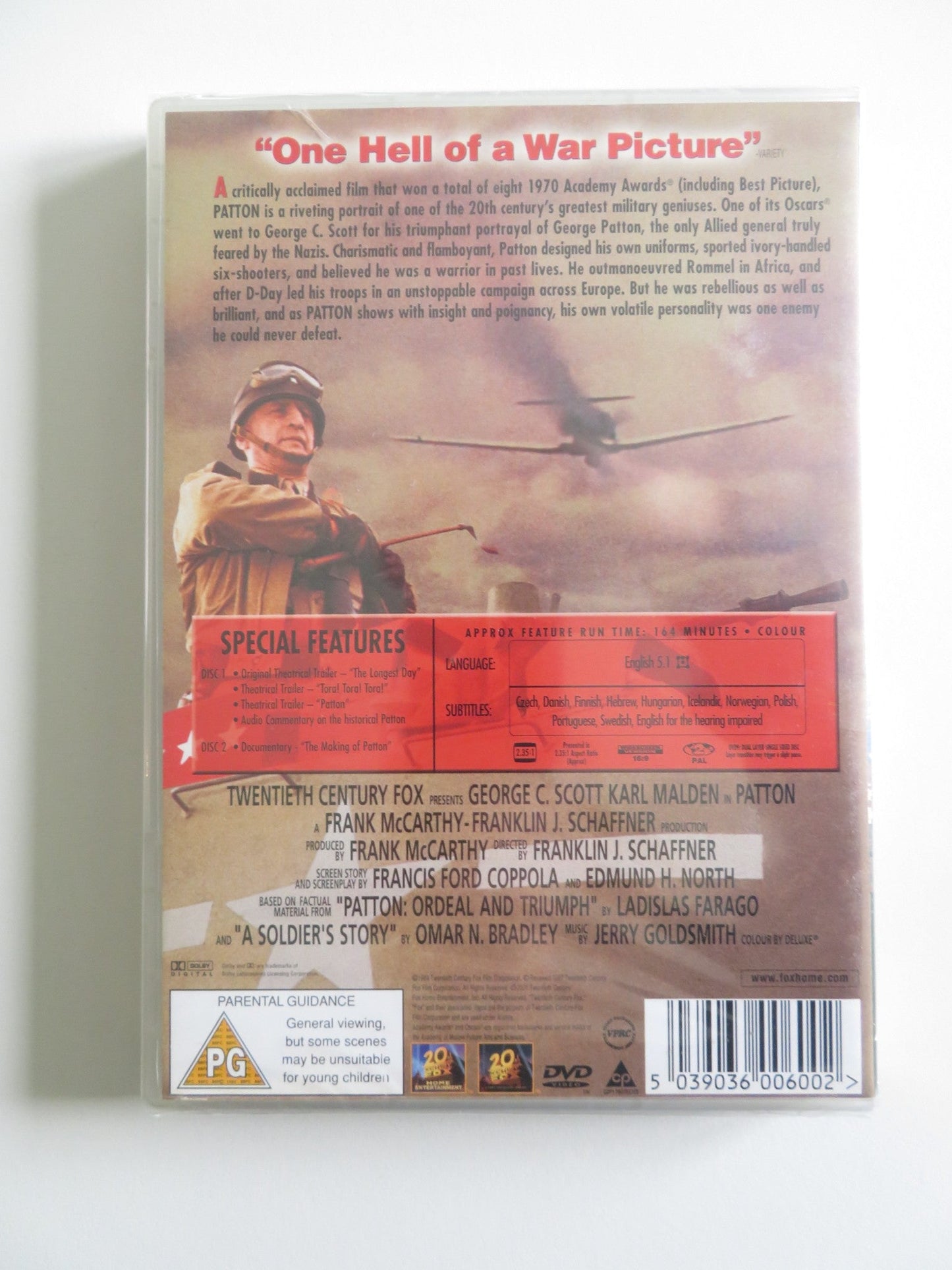 PATTON (DVD) GEORGE C. SCOTT KARL MALDEN 1970 REGION 2 Rendezvous Cinema Movie posters