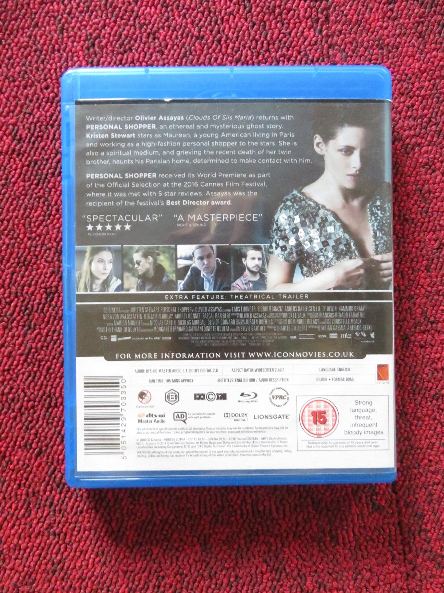 PERSONAL SHOPPER (BLU - RAY) KRISTEN STEWART LARS EIDINGER 2016 REGION B Rendezvous Cinema Movie posters