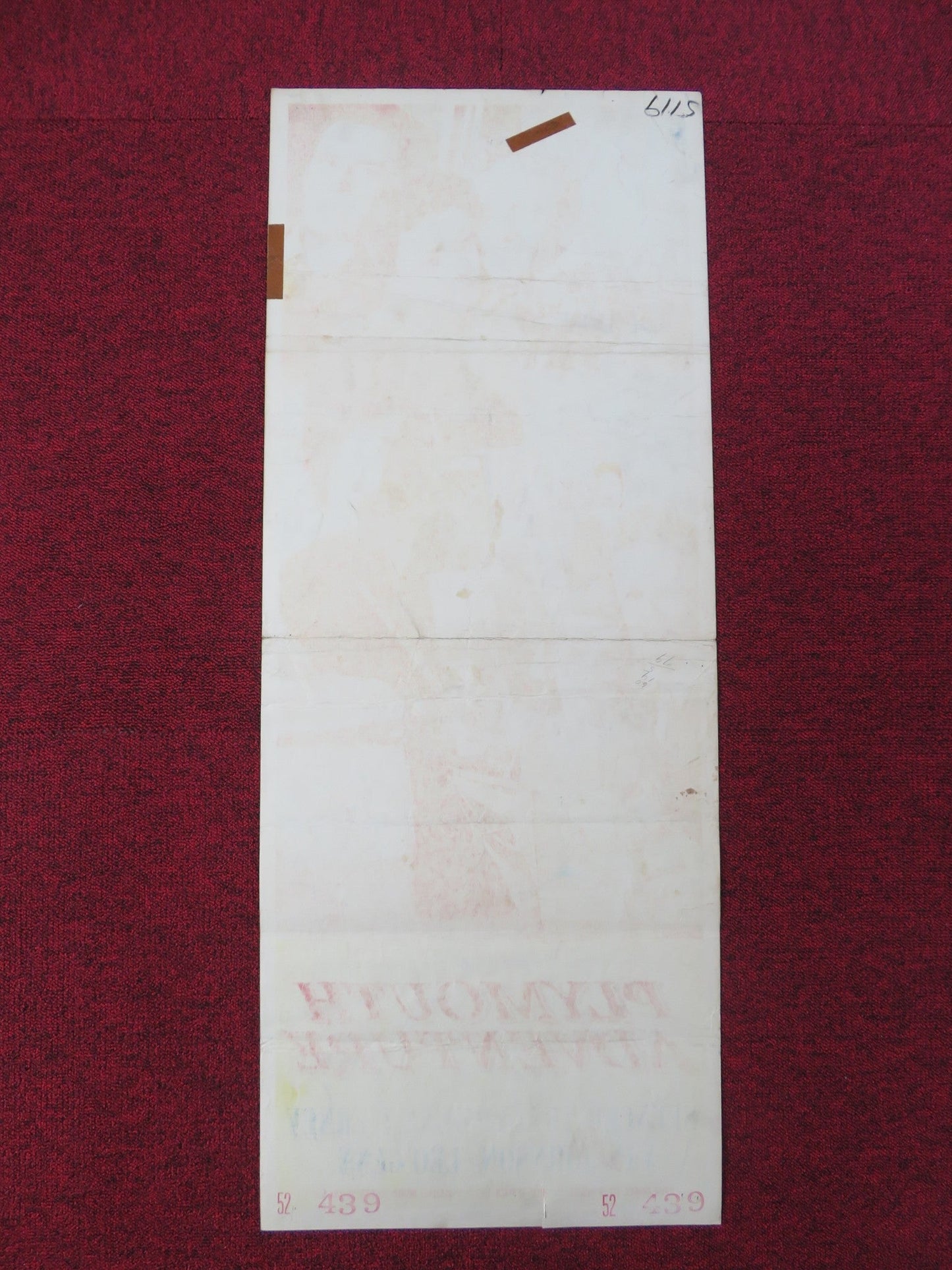 PLYMOUTH ADVENTURE US INSERT POSTER SPENCER TRACY GENE TIERNEY 1952 Rendezvous Cinema Movie posters