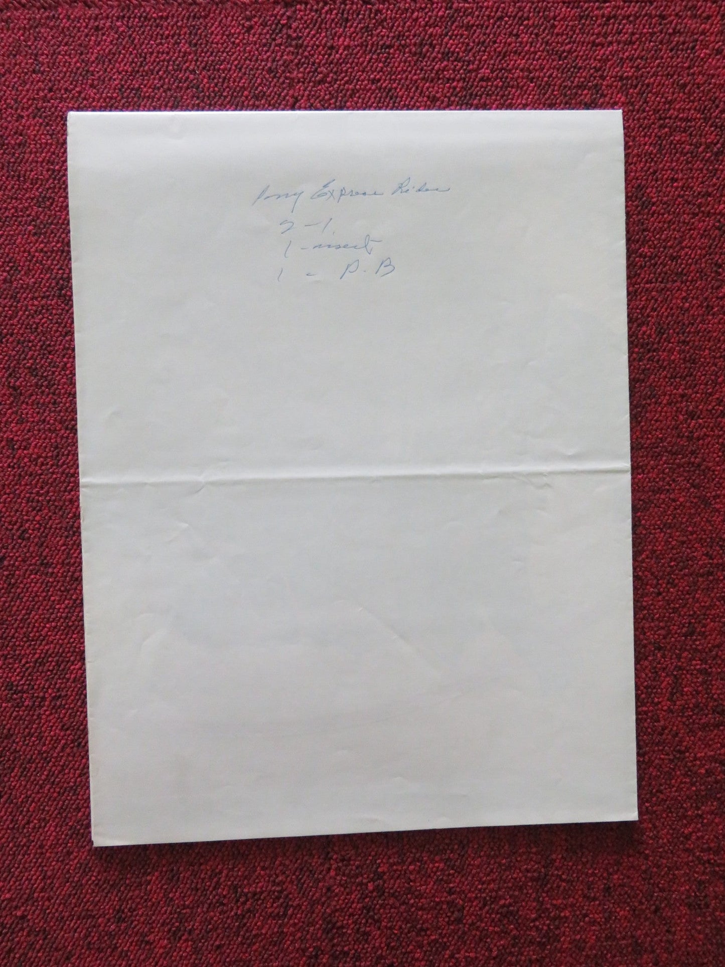 PONY EXPRESS RIDER FOLDED US ONE SHEET POSTER STEWART PETERSON H. WILCOXON 1976 Rendezvous Cinema Movie posters