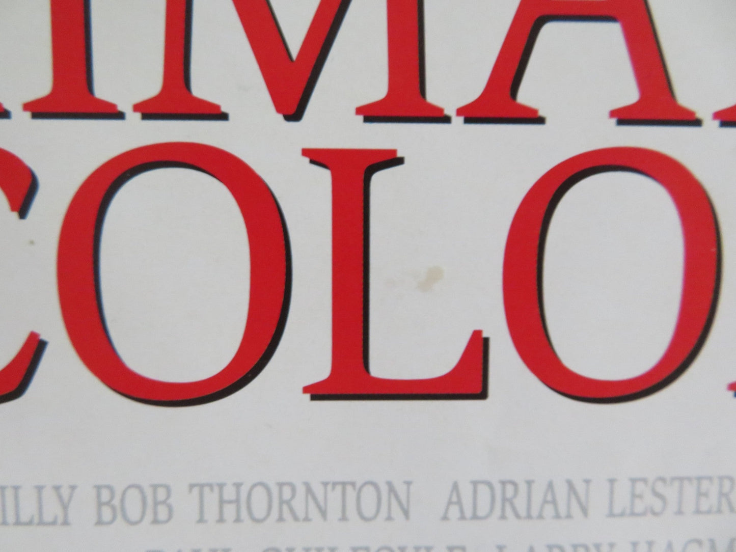 PRIMARY COLORS UK MINI QUAD POSTER JOHN TRAVOLTA EMMA THOMPSON 1998 Rendezvous Cinema Movie posters