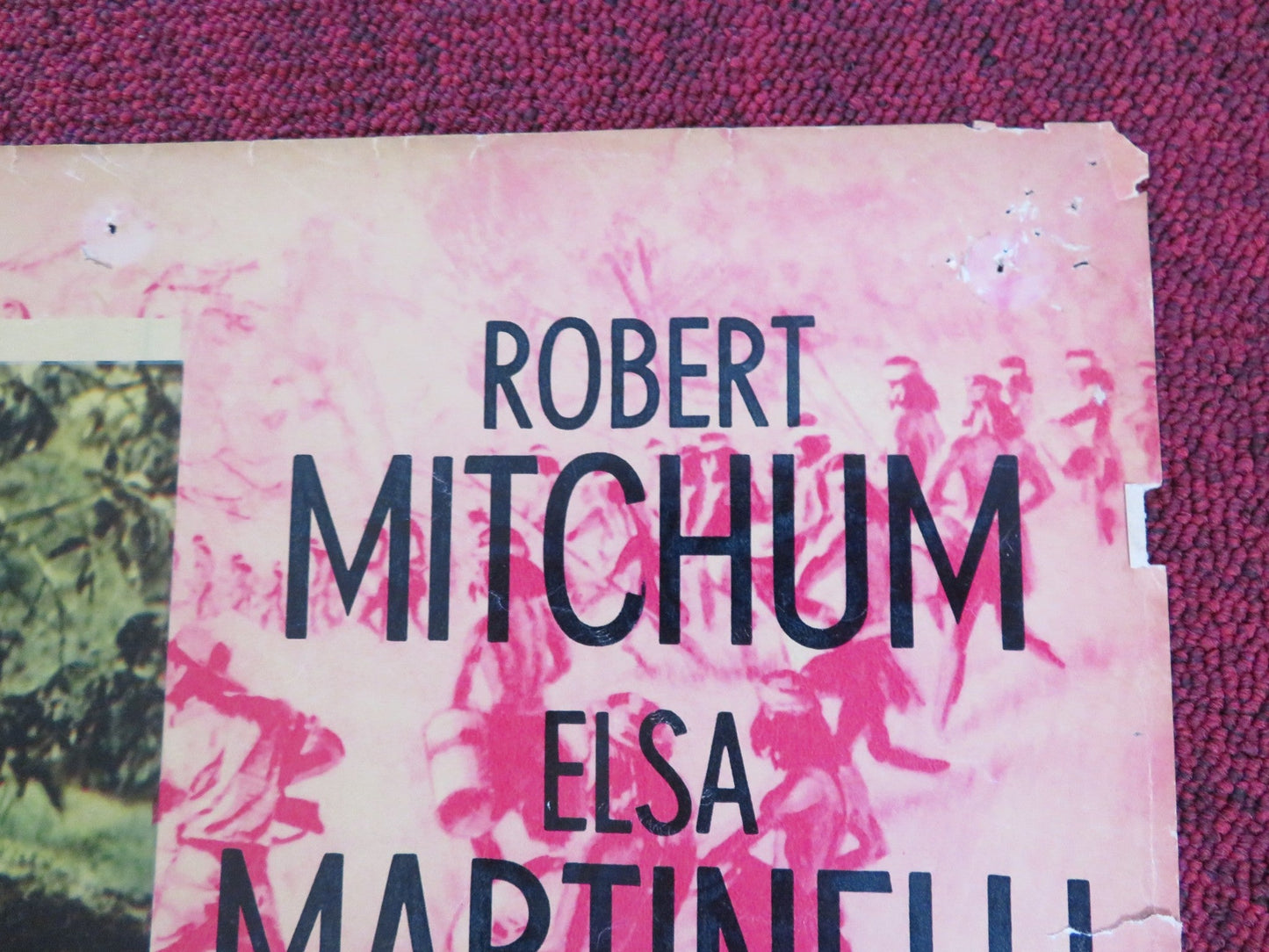 RAMPAGE - A ITALIAN FOTOBUSTA POSTER ROBERT MITCHUM ELSA MARTINELLI 1963 Rendezvous Cinema Movie posters