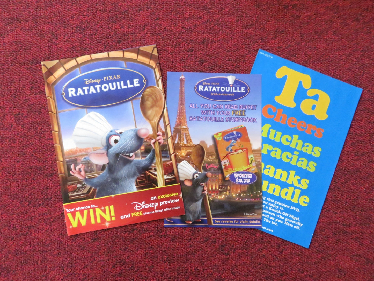 RATATOUILLE 2 - DISC COLLECTOR'S EDITION (DVD) DISNEY PATTON OSWALT 2007 REGION 2 Rendezvous Cinema Movie posters
