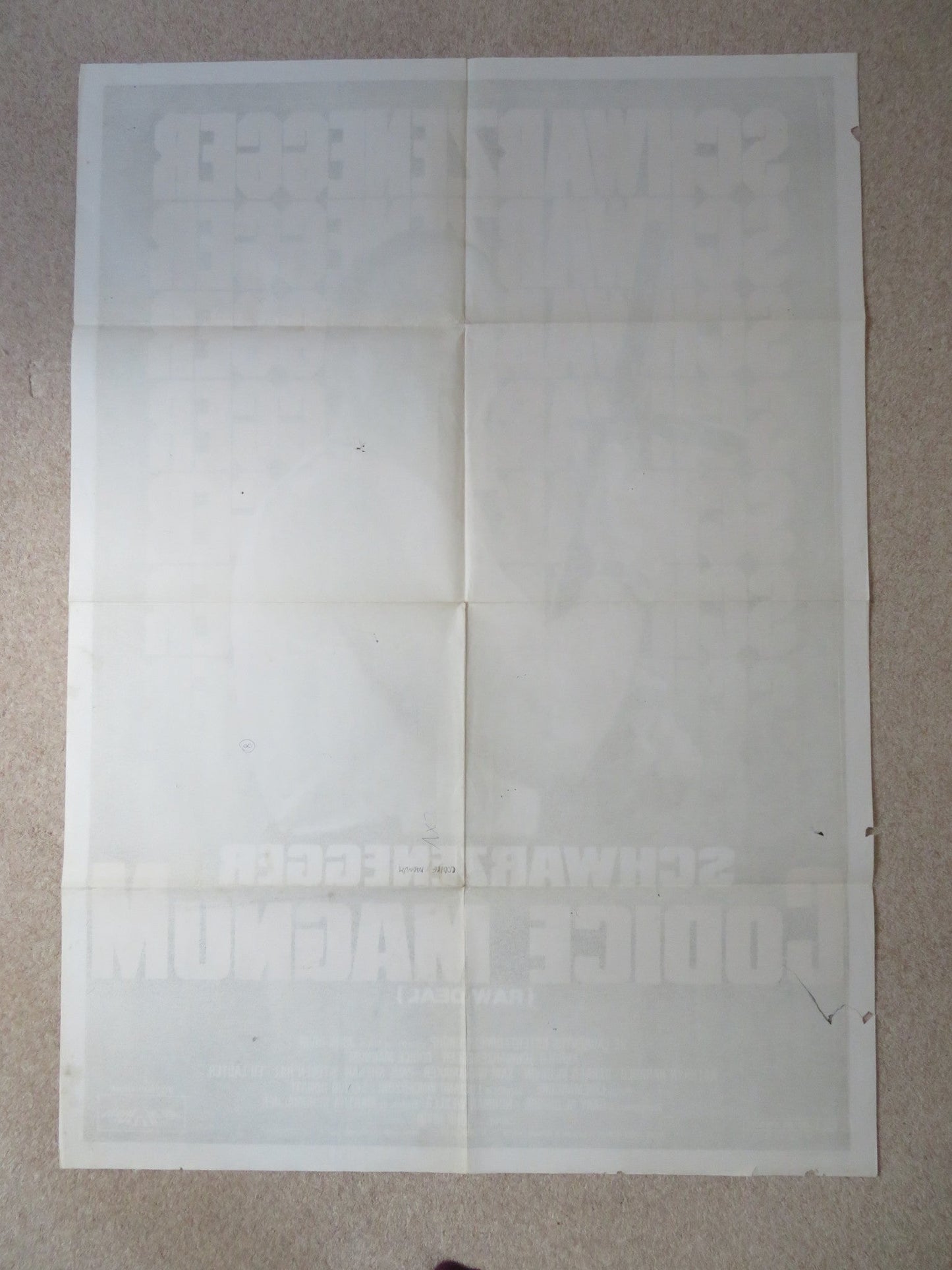 RAW DEAL ITALIAN 2 FOGLIO POSTER ARNOLD SWARZENEGGER ROBERT DAVI 1986 Rendezvous Cinema Movie posters