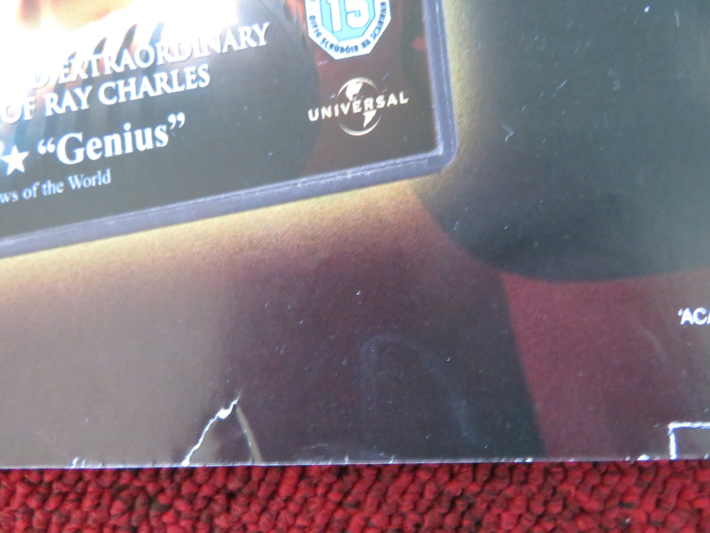 RAY DVD & VHS VIDEO POSTER JAMIE FOXX KERRY WASHINGTON 2004 Rendezvous Cinema Movie posters