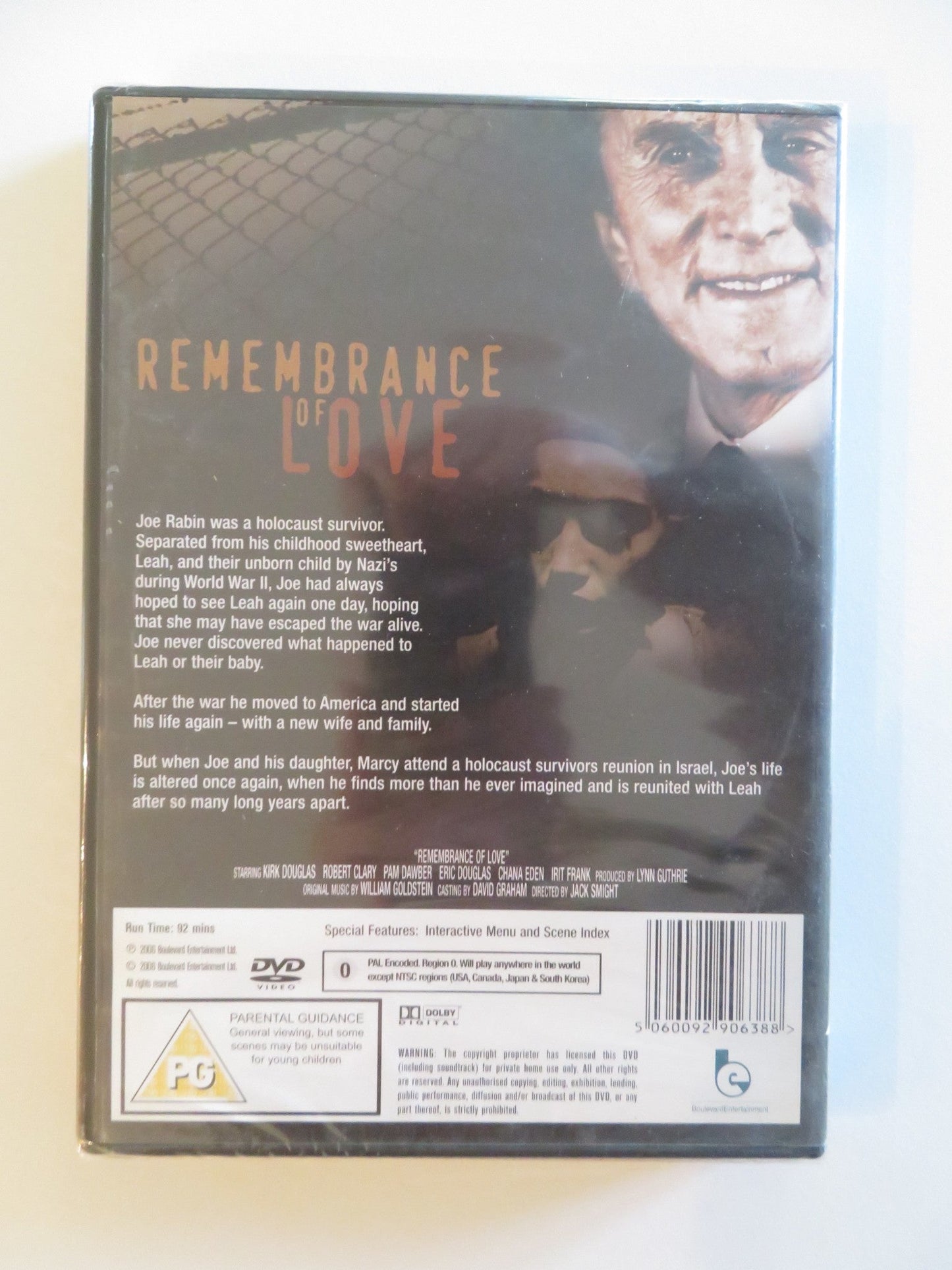 REMEMBRANCE OF LOVE (DVD) KIRK DOUGLAS PAM DAWBER 1982 REGION 0 Rendezvous Cinema Movie posters
