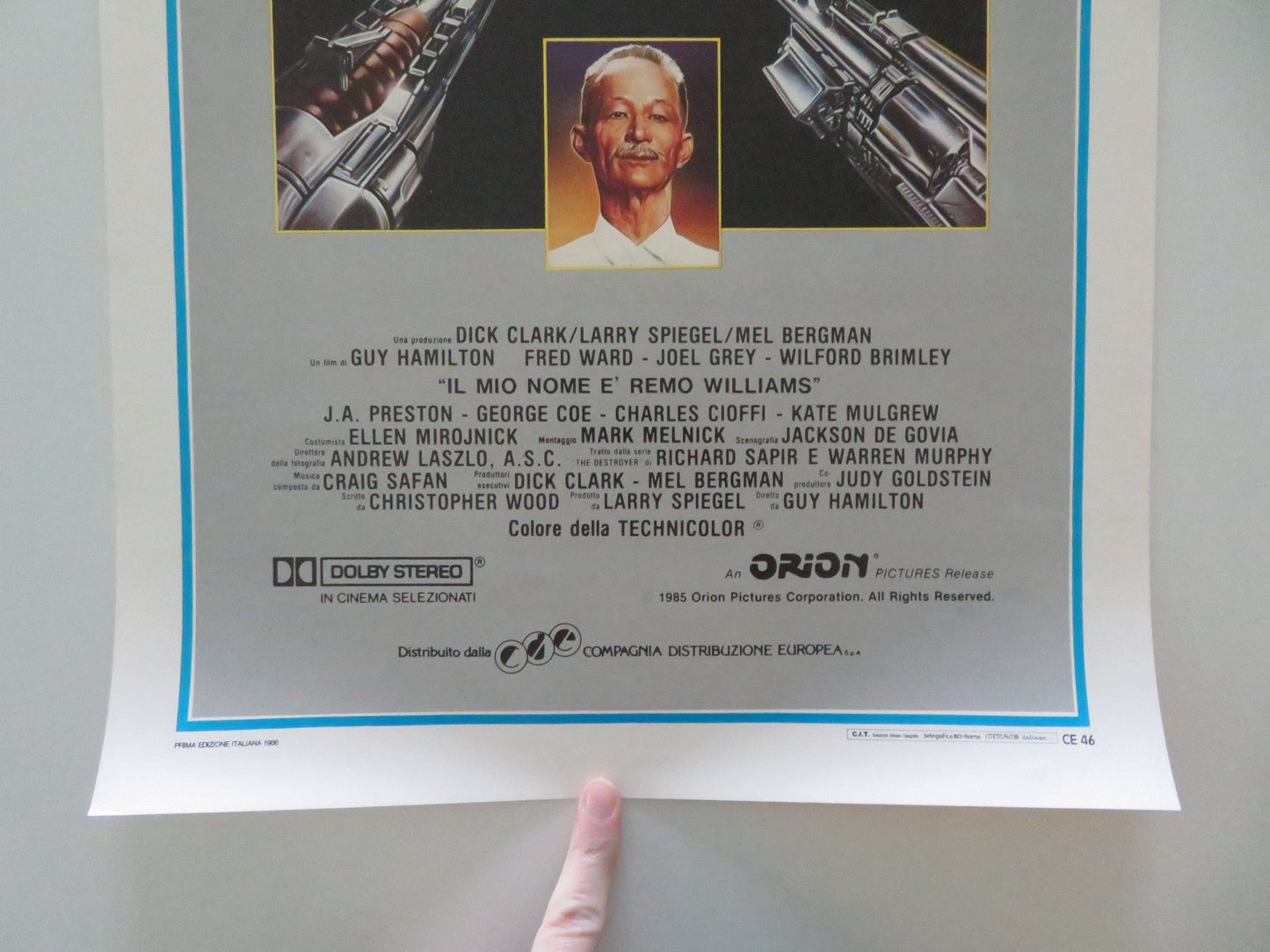 REMO: THE ADVENTURE BEGINS ITALIAN LOCANDINA POSTER FRED WARD JOEL GREY 1986 Movie posters