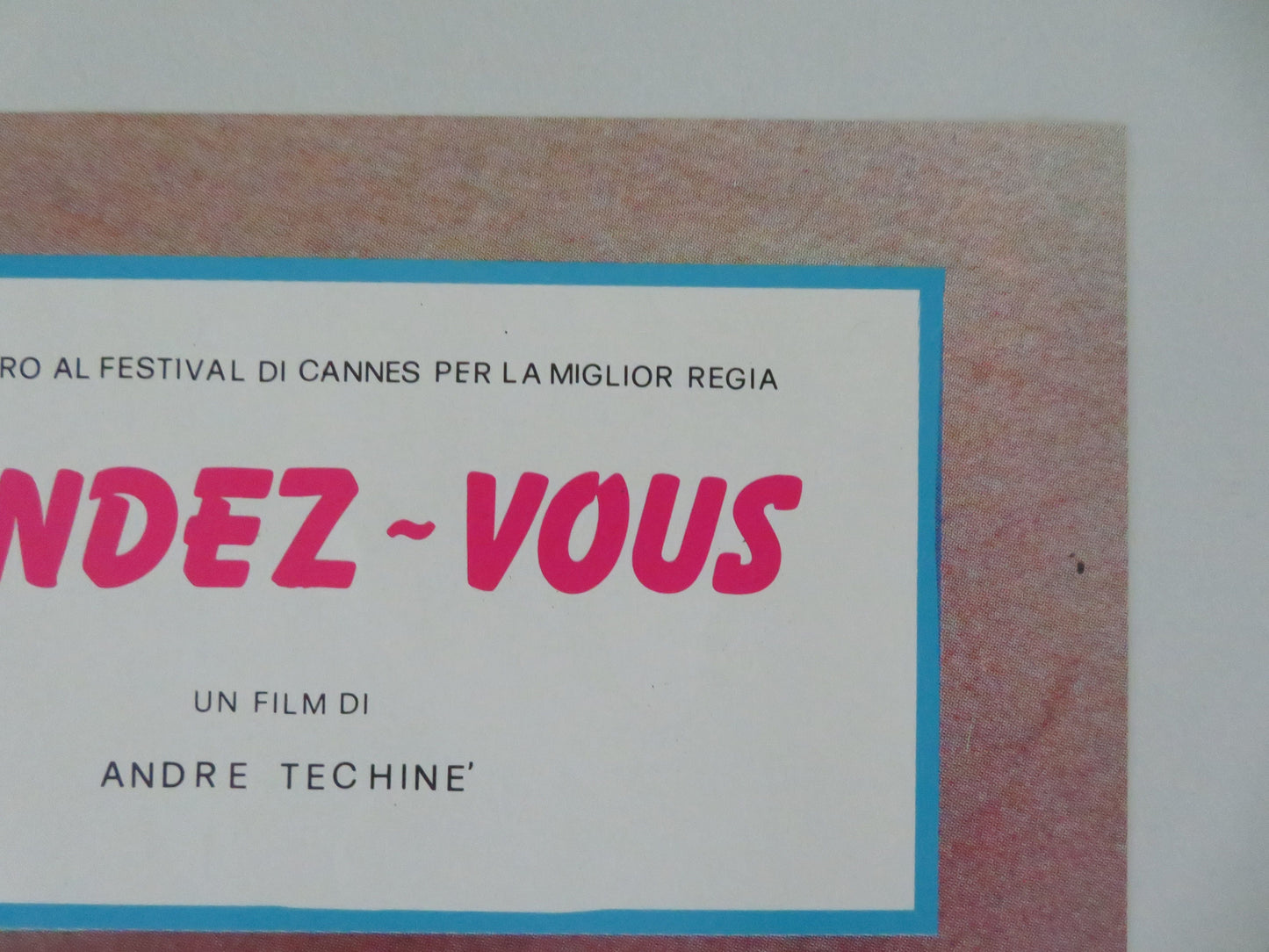 Rendez-vous - D Italian Fotobusta Poster Lambert Wilson Juliette Binoche 1985 Movie posters