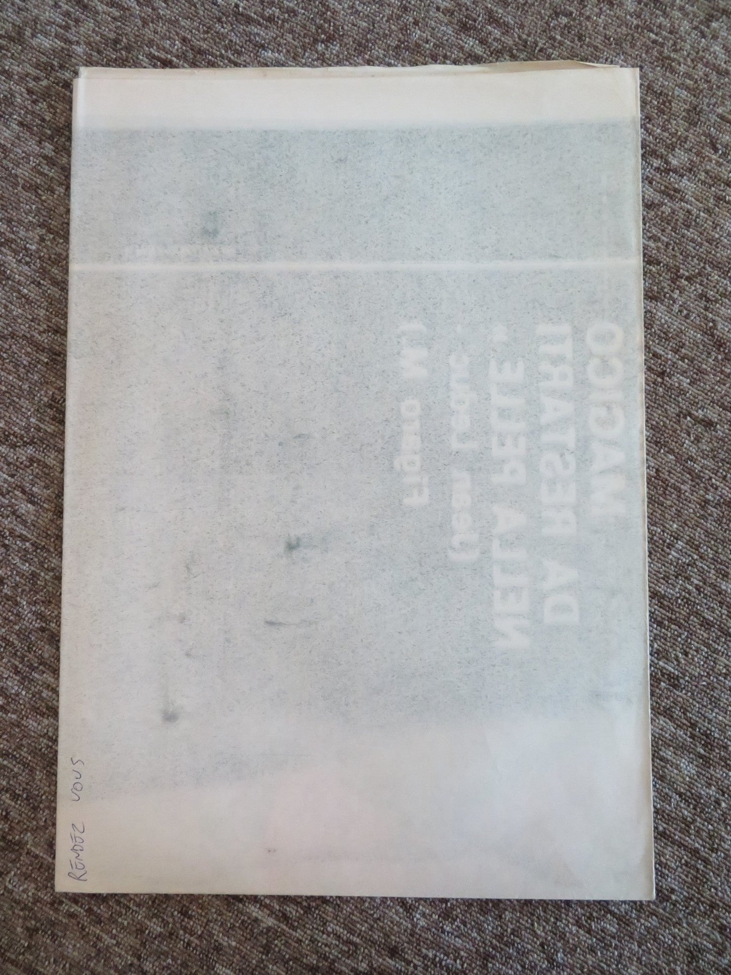 RENDEZ - VOUS ITALIAN 2 FOGLIO POSTER LAMBERT WILSON JULIETTE BINOCHE 1985 Rendezvous Cinema Movie posters