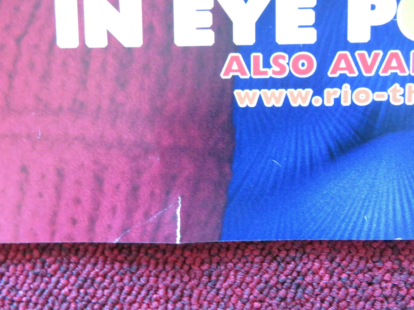 RIO UK QUAD ROLLED POSTER JESSE EISENBERG JAMIE FOXX 2011 Rendezvous Cinema Movie posters