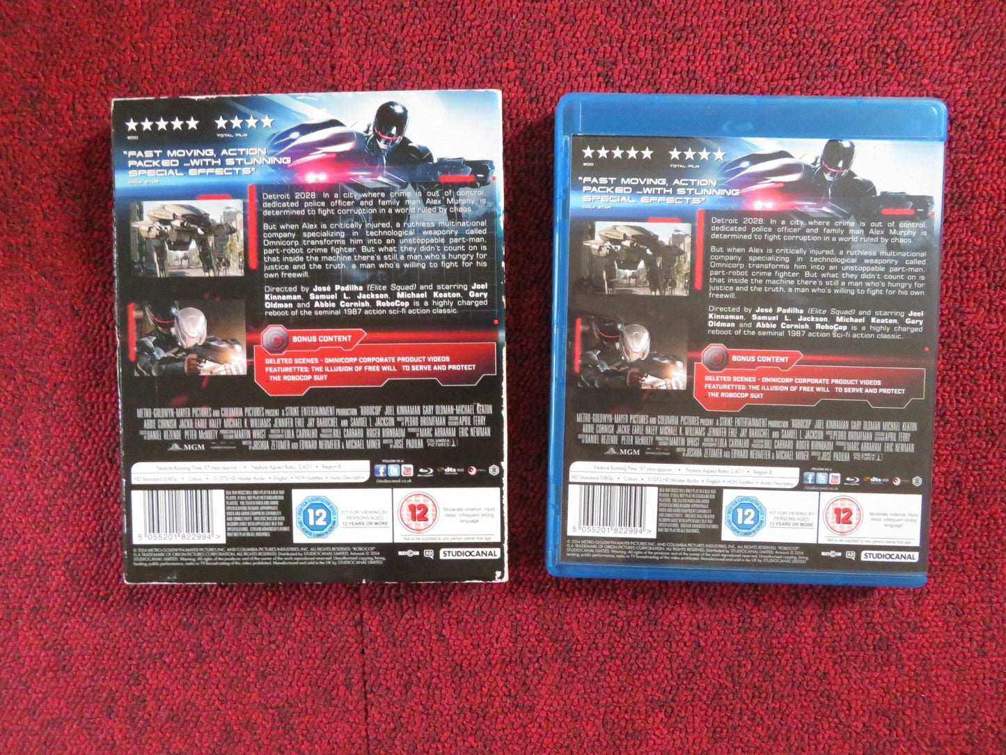 ROBOCOP (BLU - RAY) JOEL KINNAMAN MICHAEL KEATON 2014 REGION B Rendezvous Cinema Movie posters