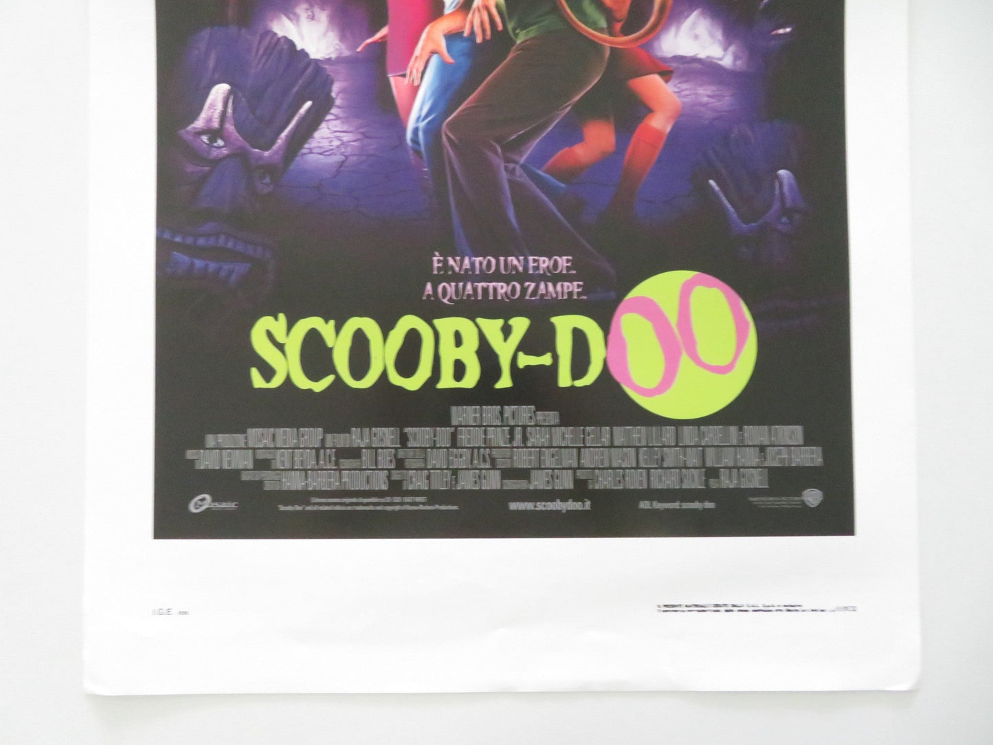 Scooby - doo ITALIAN LOCANDINA POSTER Freddie Prinze Jr. Michelle Gellar 2002 Movie posters