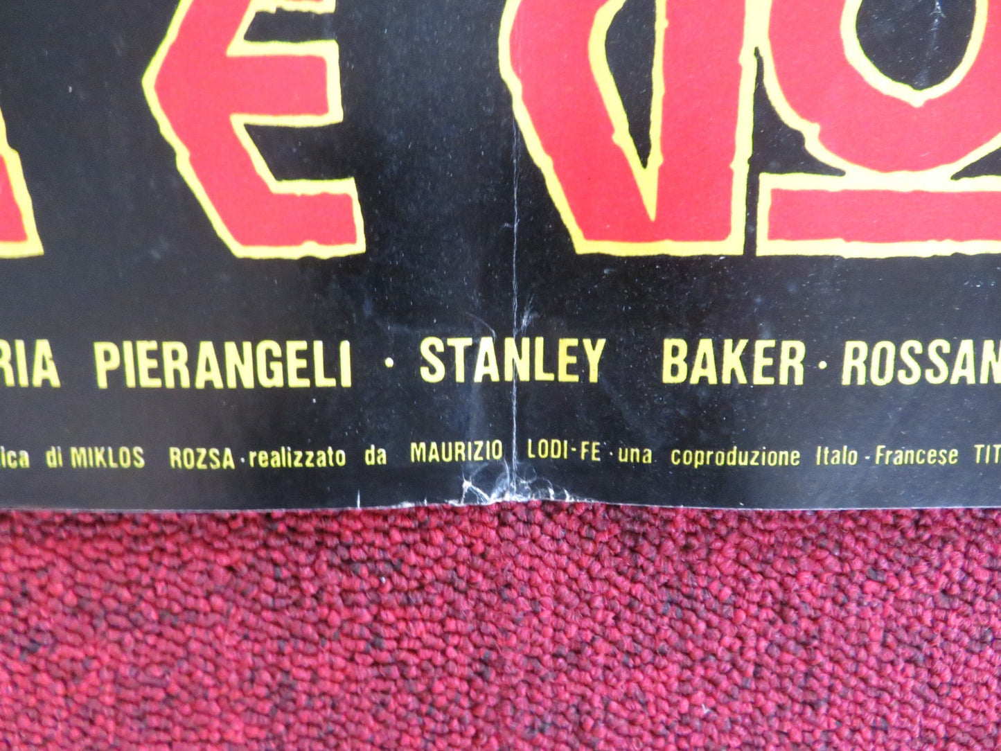 SODOM AND GOMORRAH - A ITALIAN FOTOBUSTA POSTER STEWART GRANGER PIER ANGELI 1962 Rendezvous Cinema Movie posters