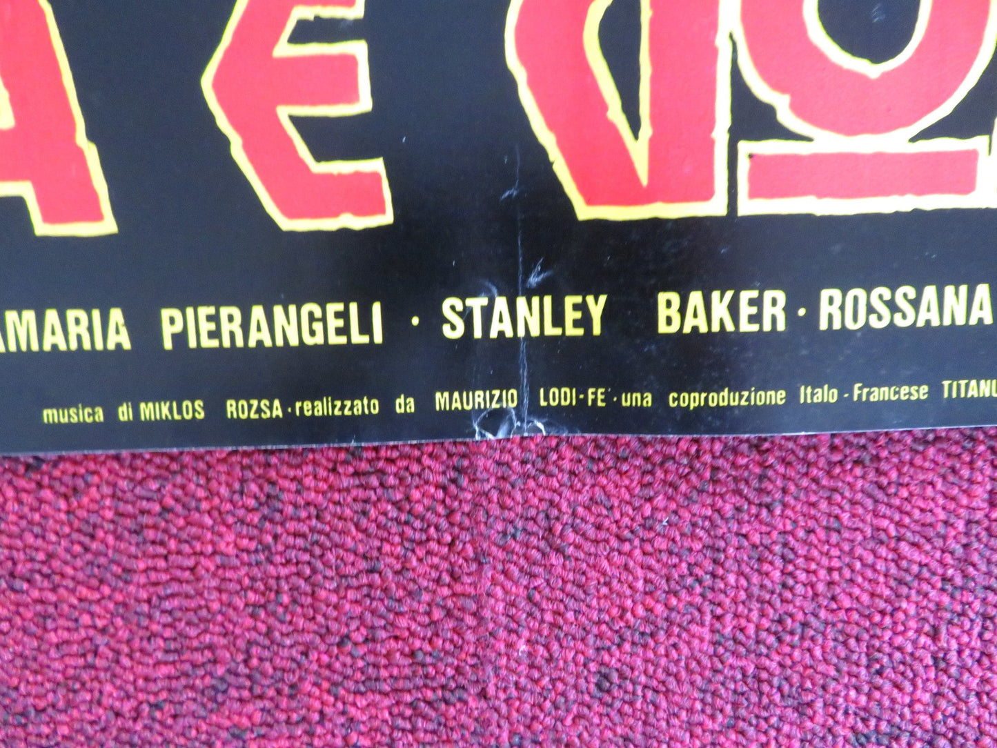 SODOM AND GOMORRAH - F ITALIAN FOTOBUSTA POSTER STEWART GRANGER PIER ANGELI 1962 Rendezvous Cinema Movie posters