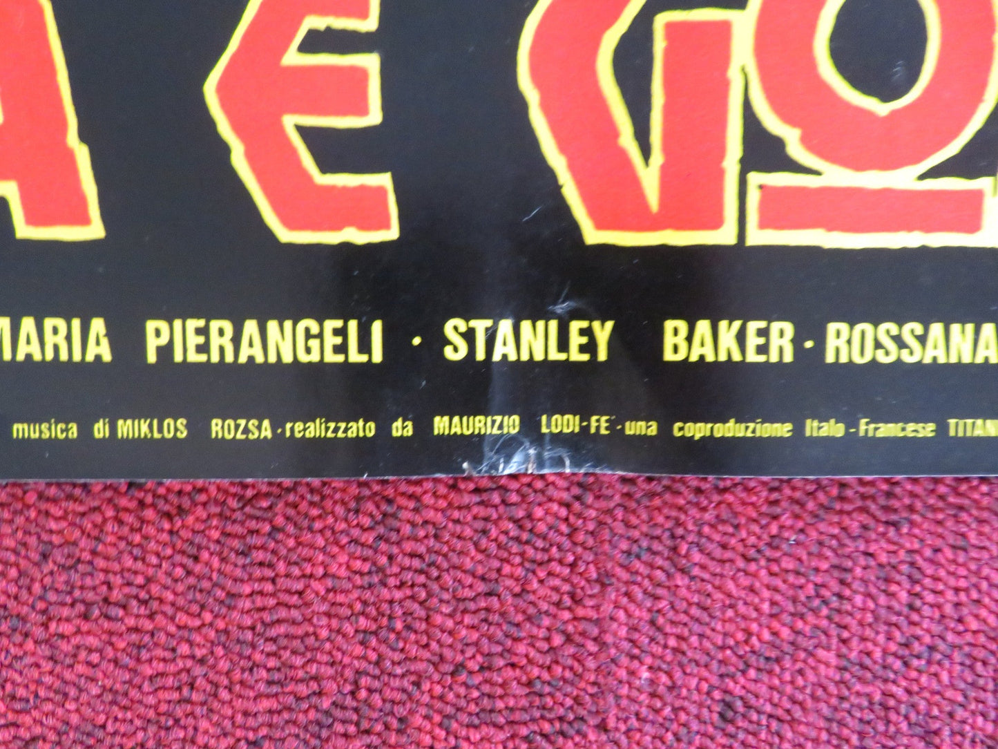 SODOM AND GOMORRAH - J ITALIAN FOTOBUSTA POSTER STEWART GRANGER PIER ANGELI 1962 Rendezvous Cinema Movie posters