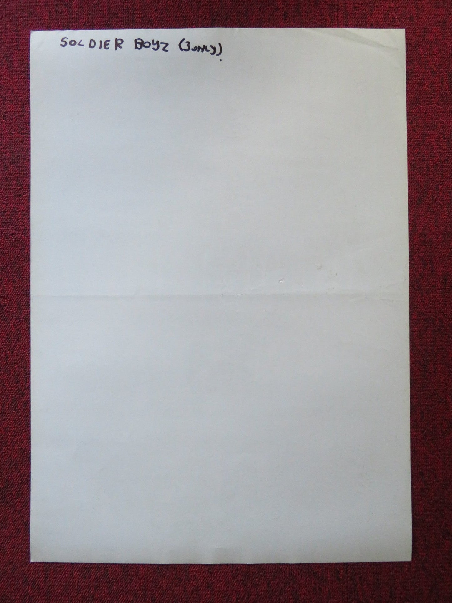 SOLDIER BOYZ VHS VIDEO POSTER MICHAELL DUDIKOFF TYRIN TURNER 1995 Rendezvous Cinema Movie posters