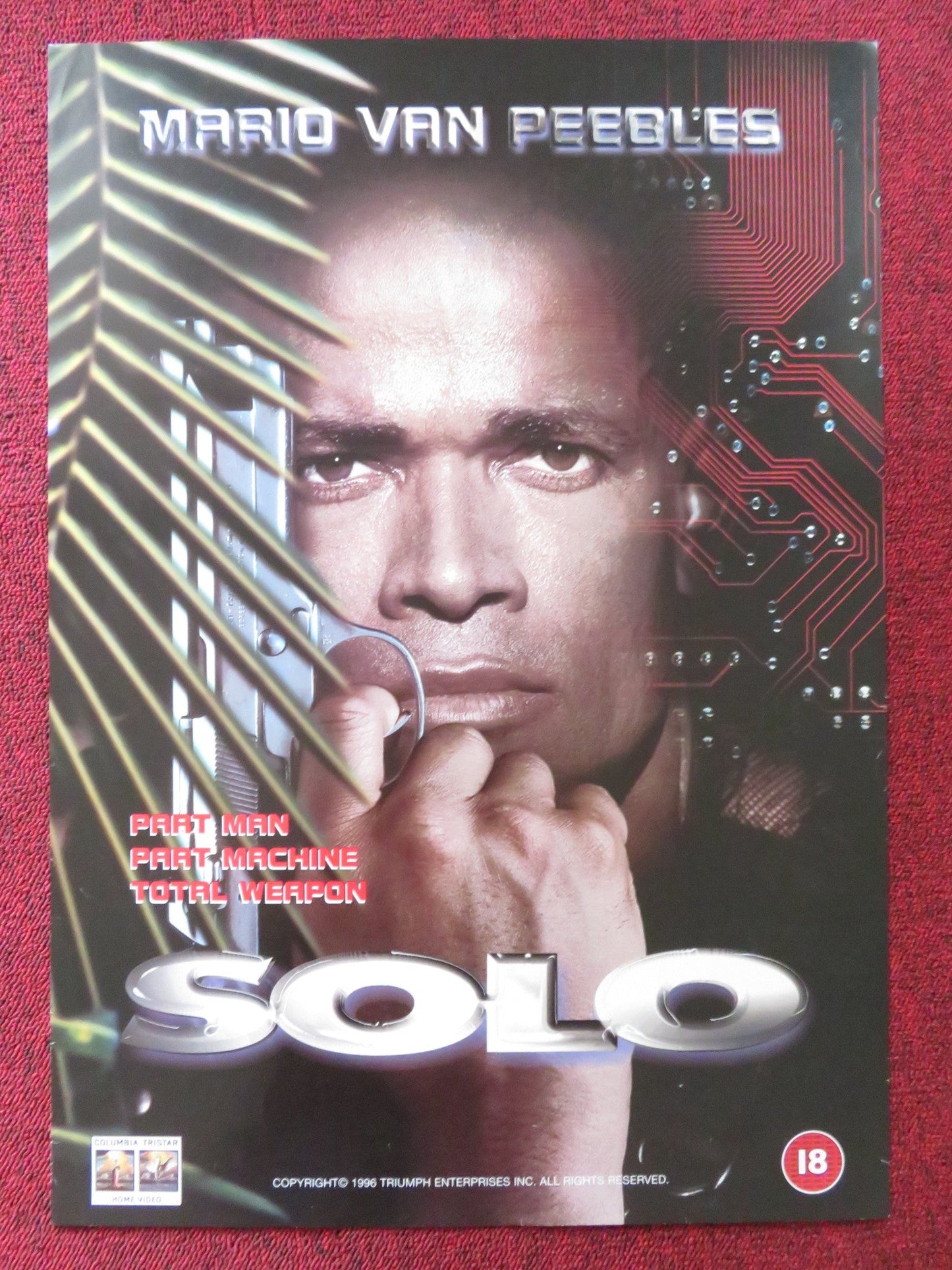 SOLO VHS VIDEO POSTER MARIO VAN PEEBLES BARRY CORBIN 1996 Rendezvous Cinema Movie posters