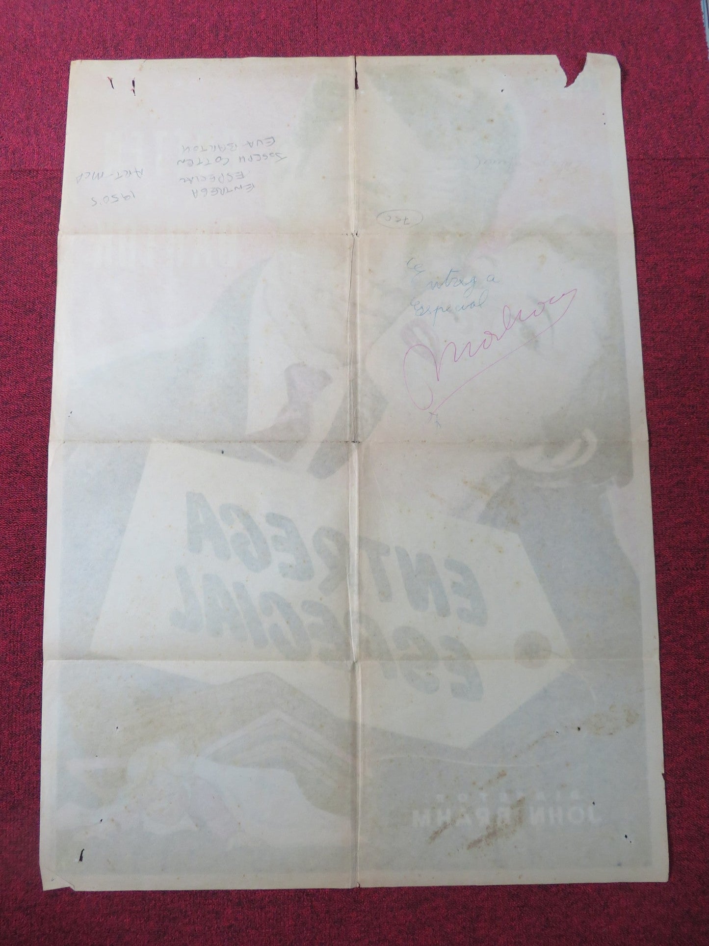 SPECIAL DELIVERY SPANISH POSTER JOSEPH COTTEN EVA BARTOK 1955 Rendezvous Cinema Movie posters