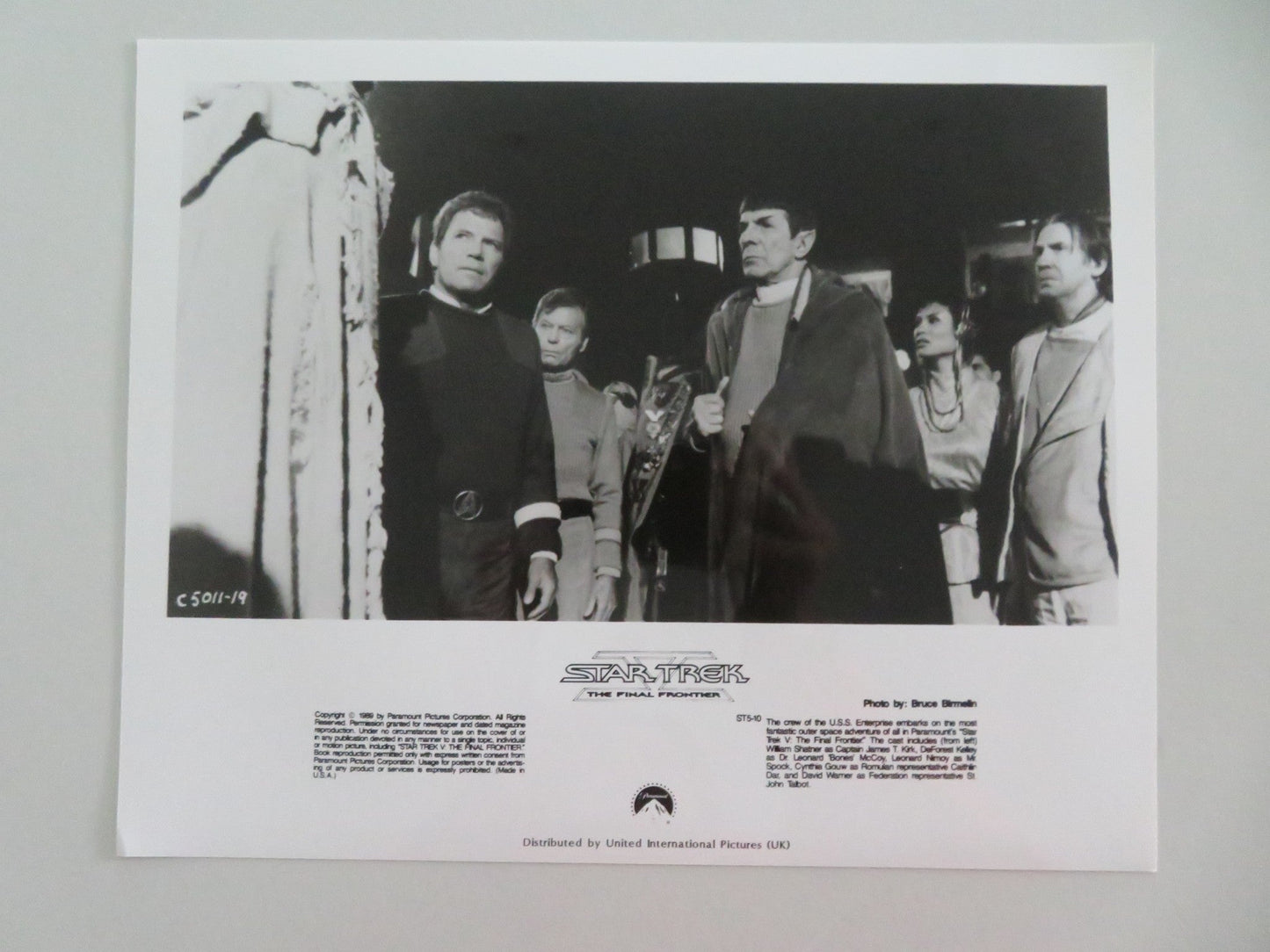 STAR TREK: THE FINAL FRONTIER MOVIE STILL PHOTO LOT OF 6 WILLIAM SHATNER 1989 - Rendezvous Cinema