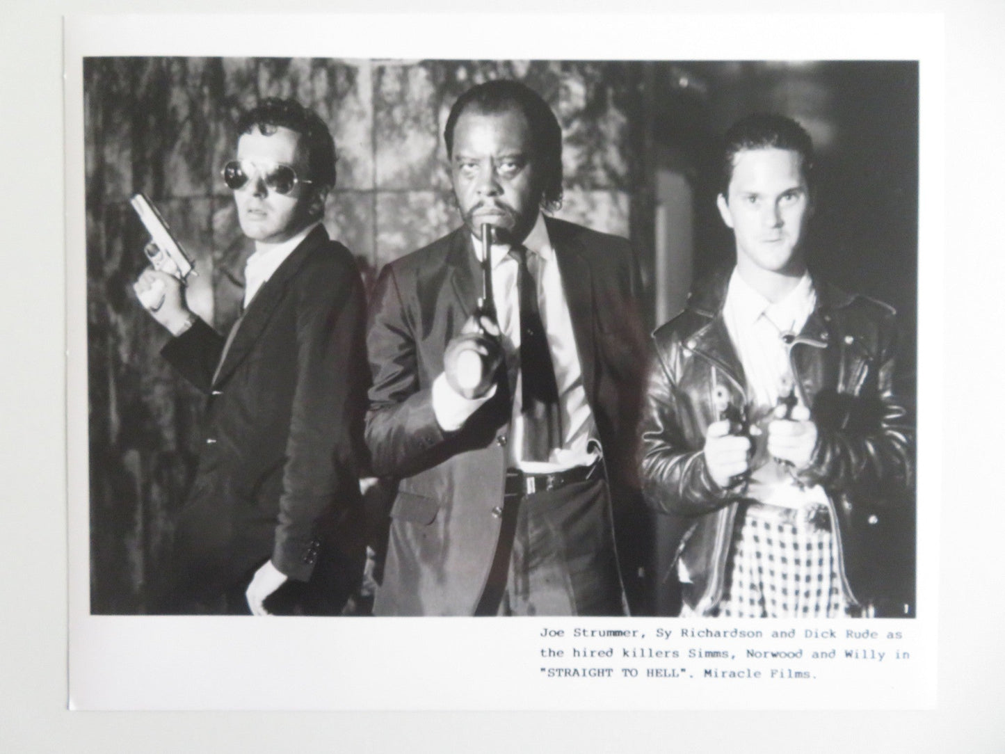 STRAIGHT TO HELL MOVIE STILL PHOTO LOT OF 9 DENNIS HOPPER GRACE JONES POGUES '87 - Rendezvous Cinema