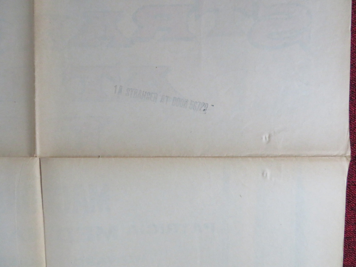 STRANGER AT MY DOOR FOLDED US ONE SHEET POSTER MACDONALD CAREY P. MEDINA 1956 Rendezvous Cinema Movie posters