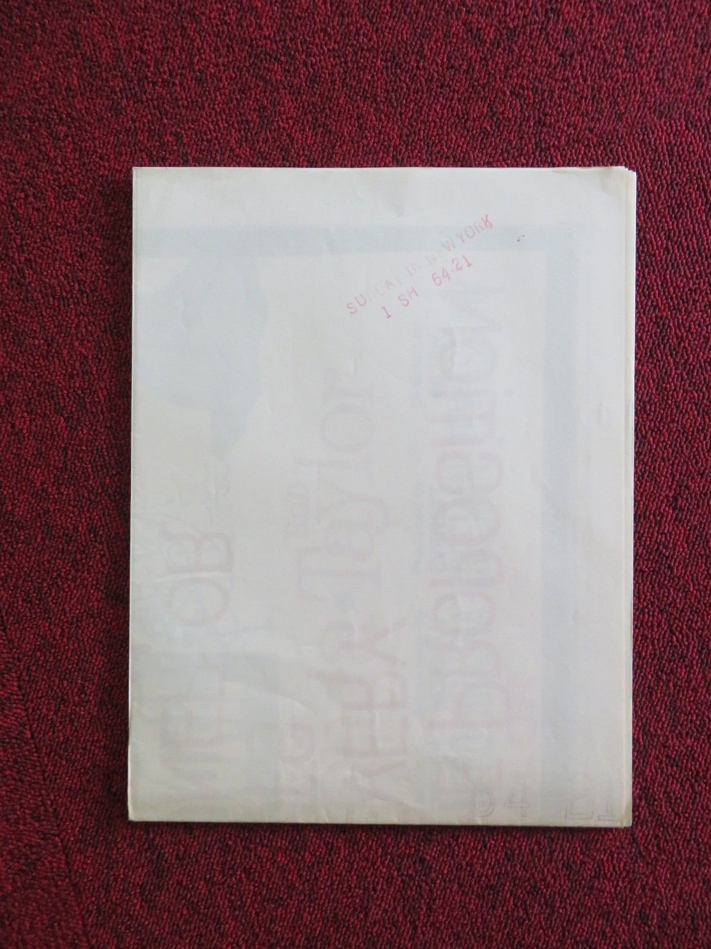 SUNDAY IN NEW YORK FOLDED US ONE SHEET POSTER CLIFF ROBERTSON JANE FONDA 1963 Rendezvous Cinema Movie posters