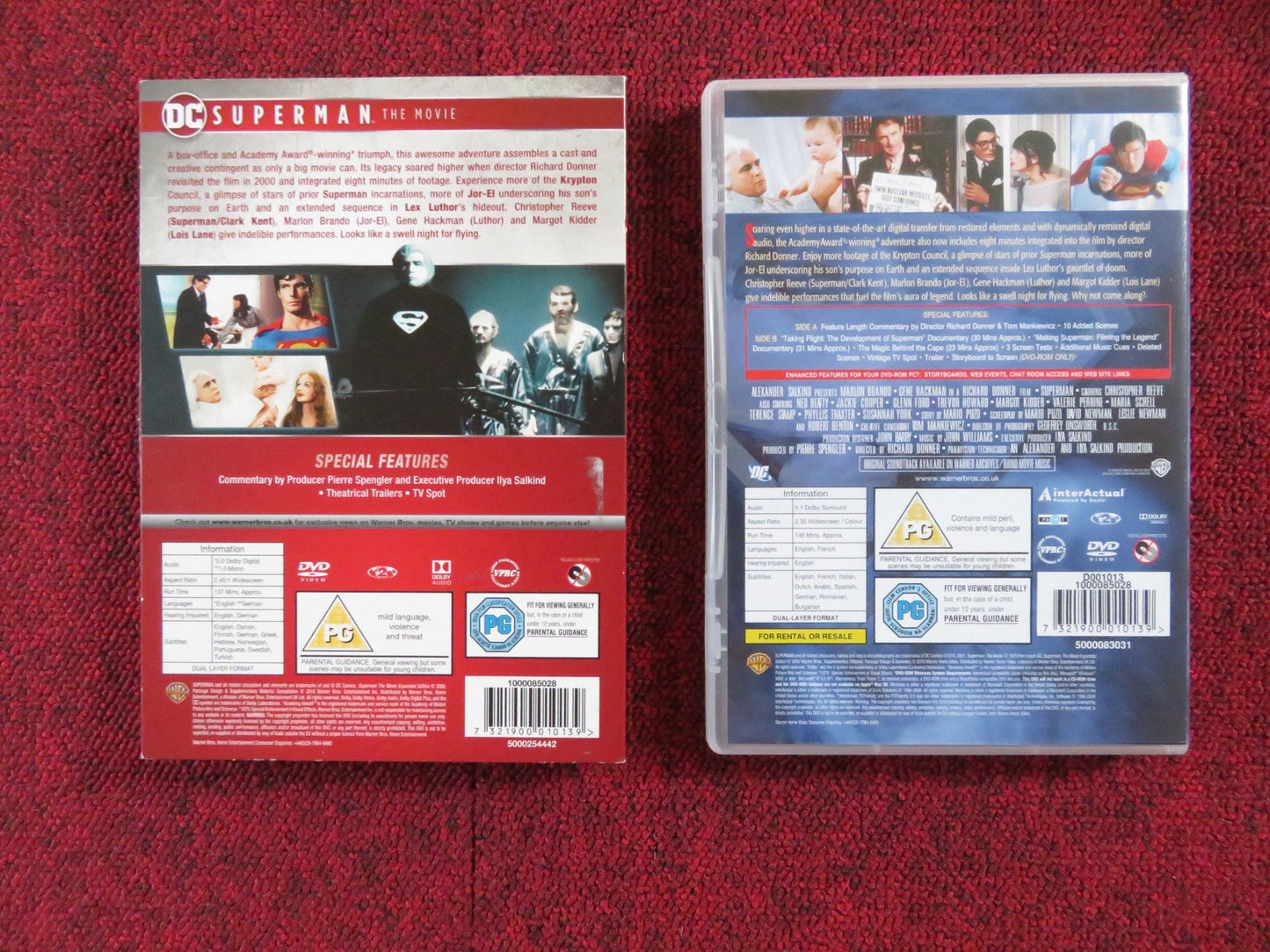 SUPERMAN THE MOVIE (DVD) CHRISTOPHER REEVE MARLON BRANDO 1978 REGION 2 Rendezvous Cinema Movie posters