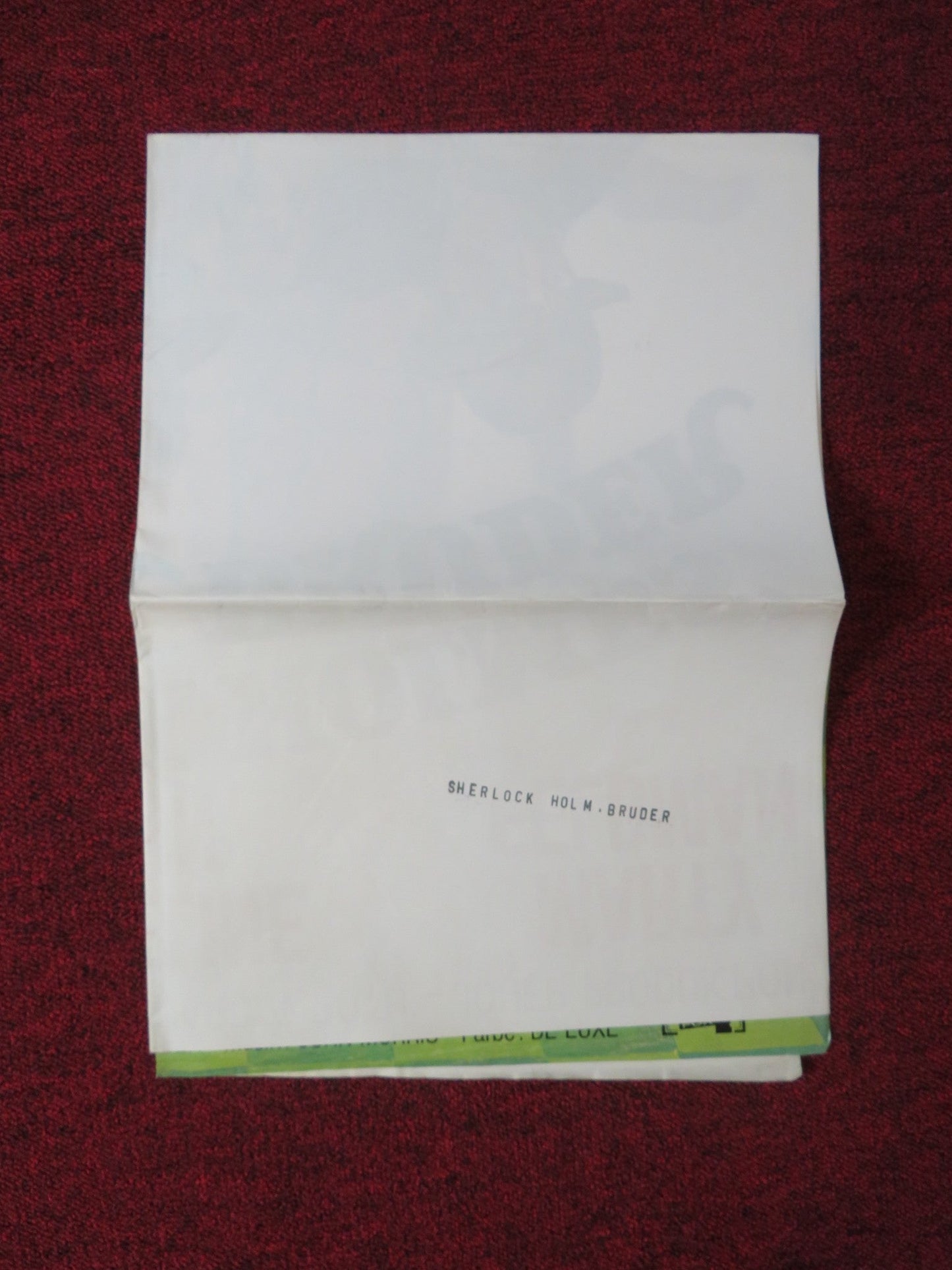 THE ADVENTURE OF SHERLOCK HOLMES' SMARTER BROTHER GERMAN A1 POSTER FOLDED 1976 Rendezvous Cinema Movie posters