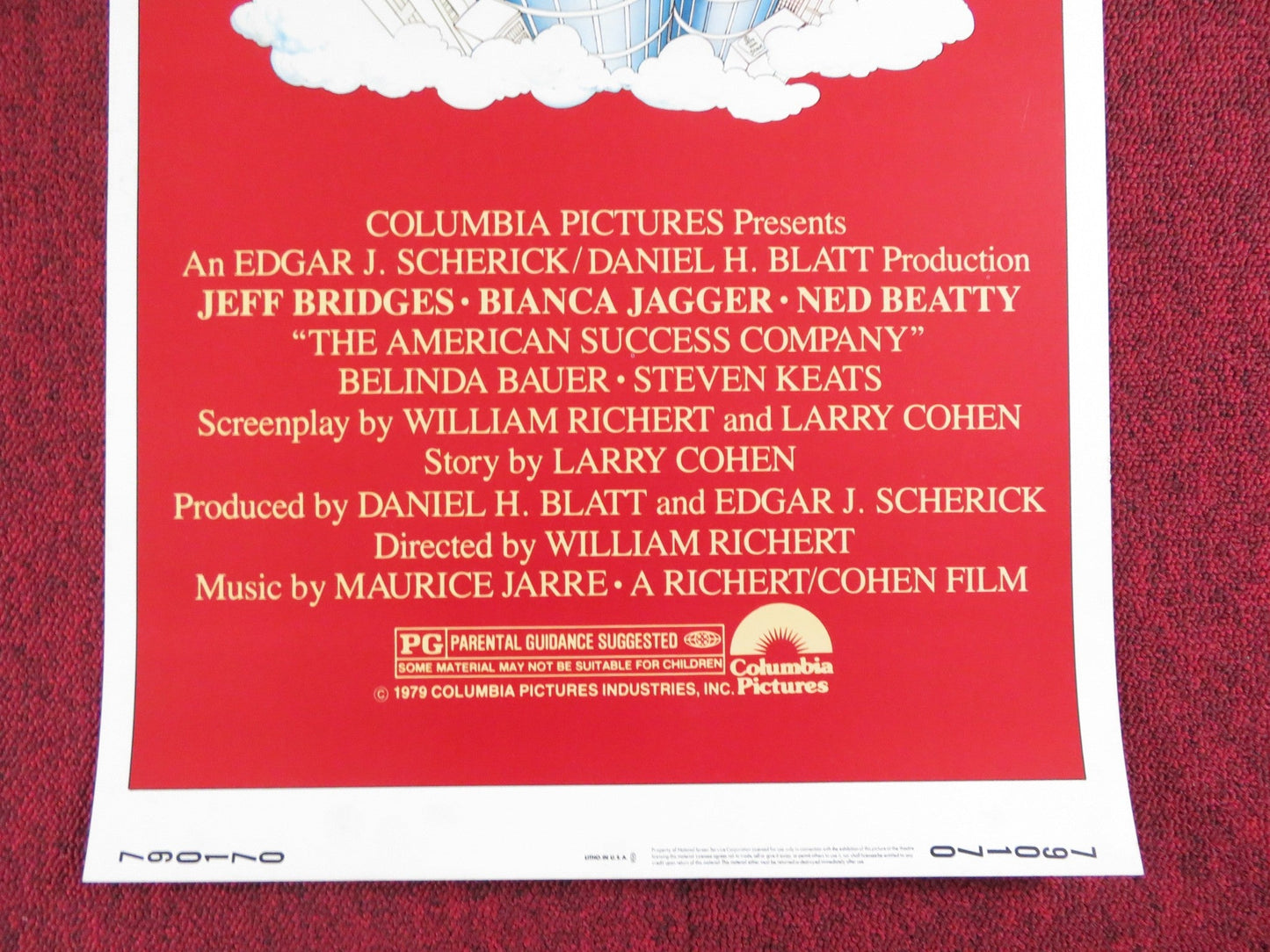 THE AMERICAN SUCCESS COMPANY US INSERT POSTER JEFF BRIDGES NED BEATTY 1979 Rendezvous Cinema Movie posters