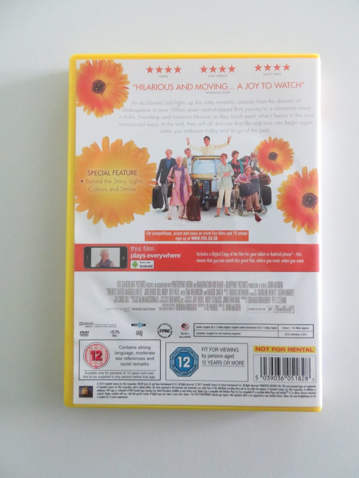 THE BEST EXOTIC MARIGOLD HOTEL (DVD) JUDI DENCH BILL NIGHY 2011 REGION 2 Rendezvous Cinema Movie posters