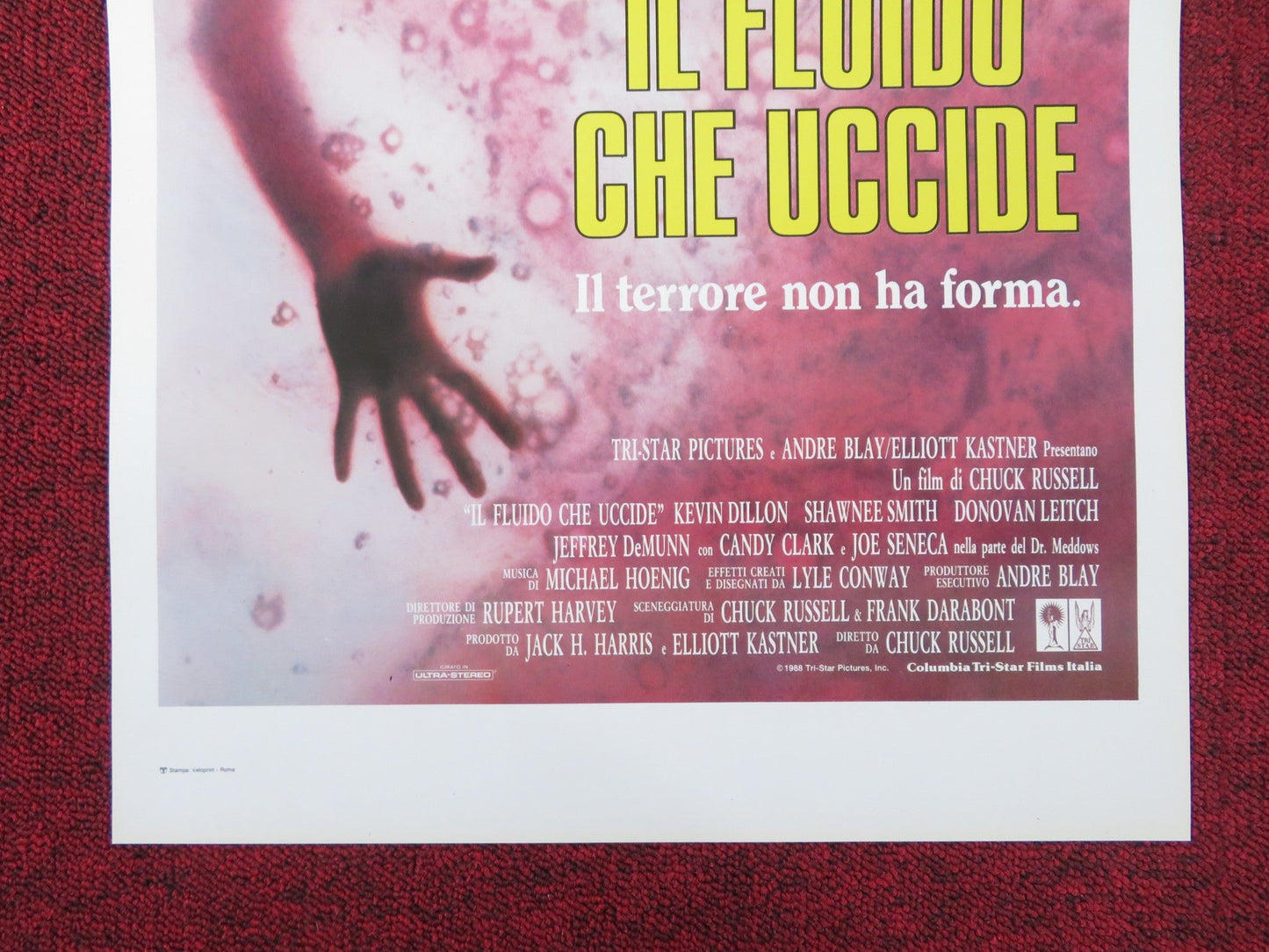 THE BLOB ITALIAN LOCANDINA POSTER KEVIN DILLON SHAWNEE SMITH 1988 Rendezvous Cinema Movie posters