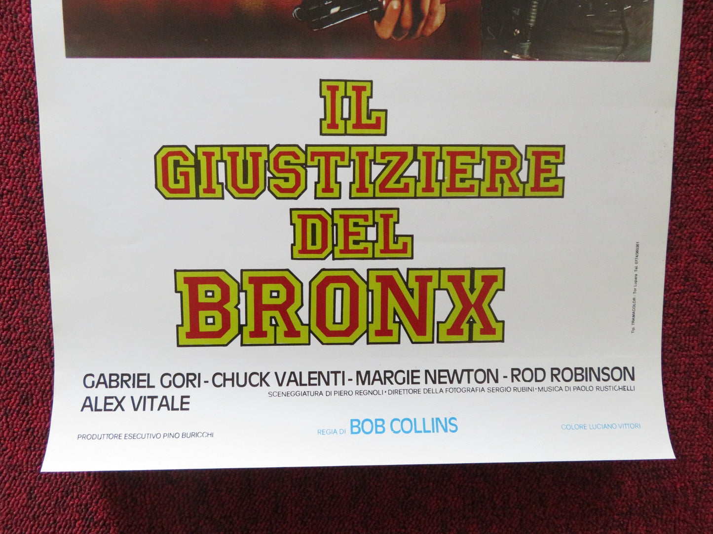 THE BRONX EXECUTIONER ITALIAN LOCANDINA POSTER GABRIEL GORI CHUCK VALENTI 1989 Rendezvous Cinema Movie posters