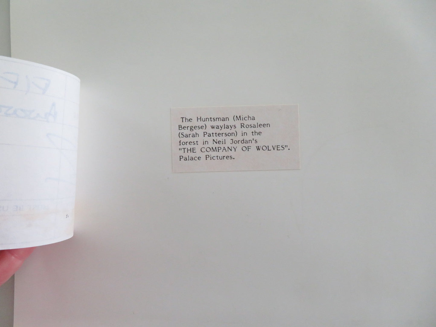 THE COMPANY OF WOLVES MOVIE STILL PHOTO MICHA BERGESE SARAH PATTERSON 1984 Movie posters