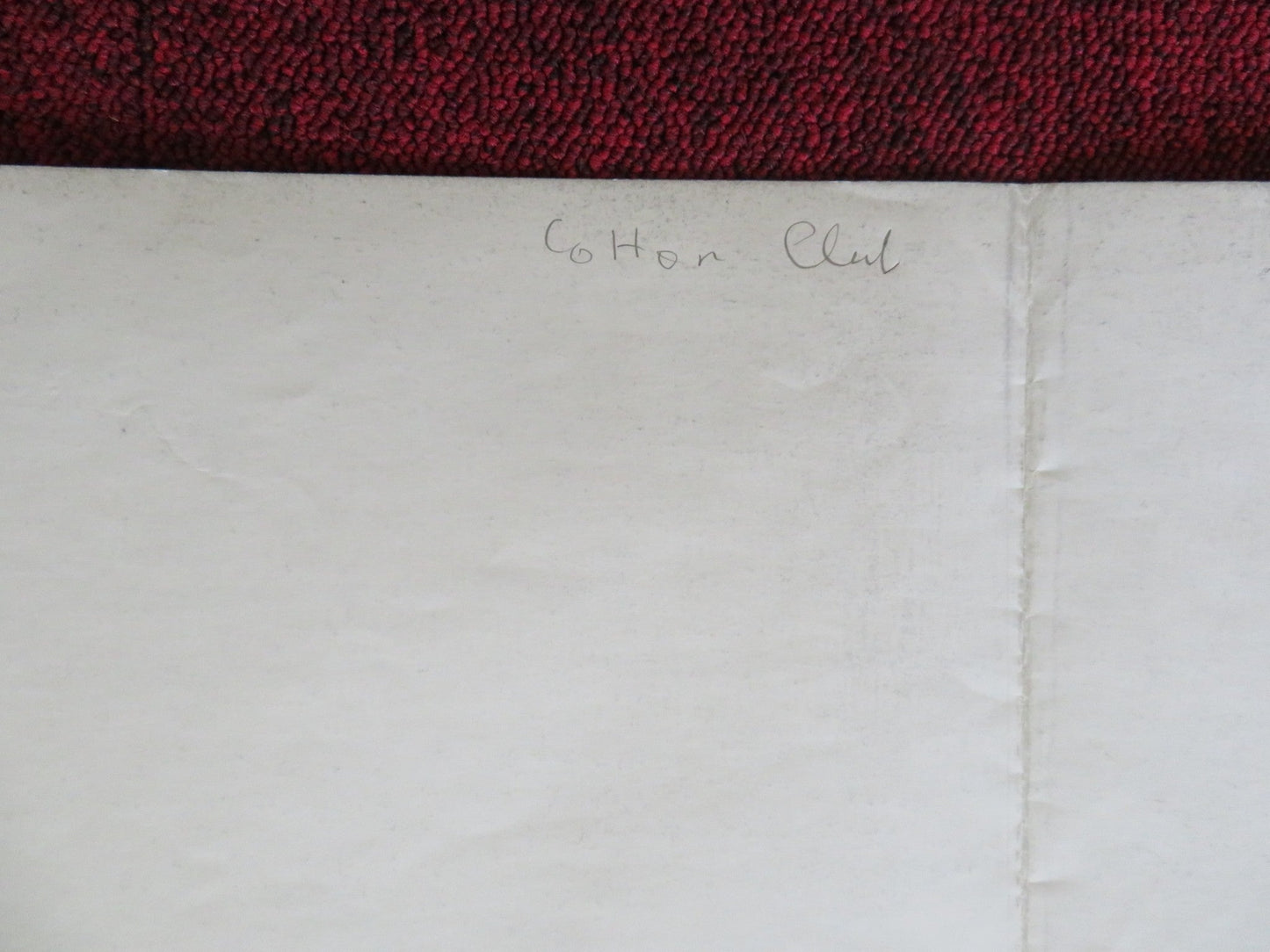 THE COTTON CLUB UK QUAD ROLLED POSTER RICHARD GERE BOB HOSKINS 1984 Rendezvous Cinema Movie posters