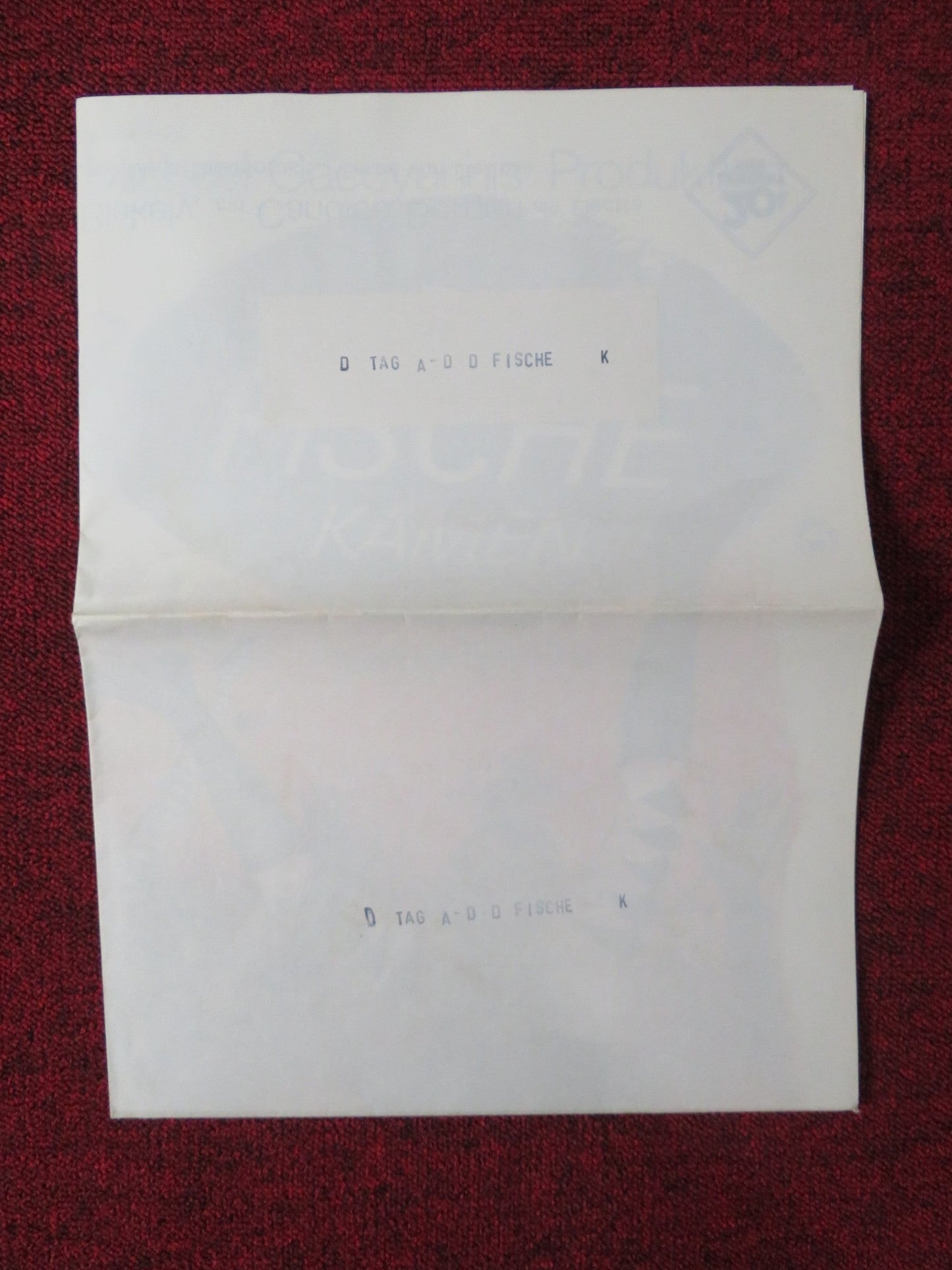 THE DAY THE FISH CAME OUT GERMAN A1 POSTER FOLDED TOM COURTENAY WANAMAKER 1967 Rendezvous Cinema Movie posters