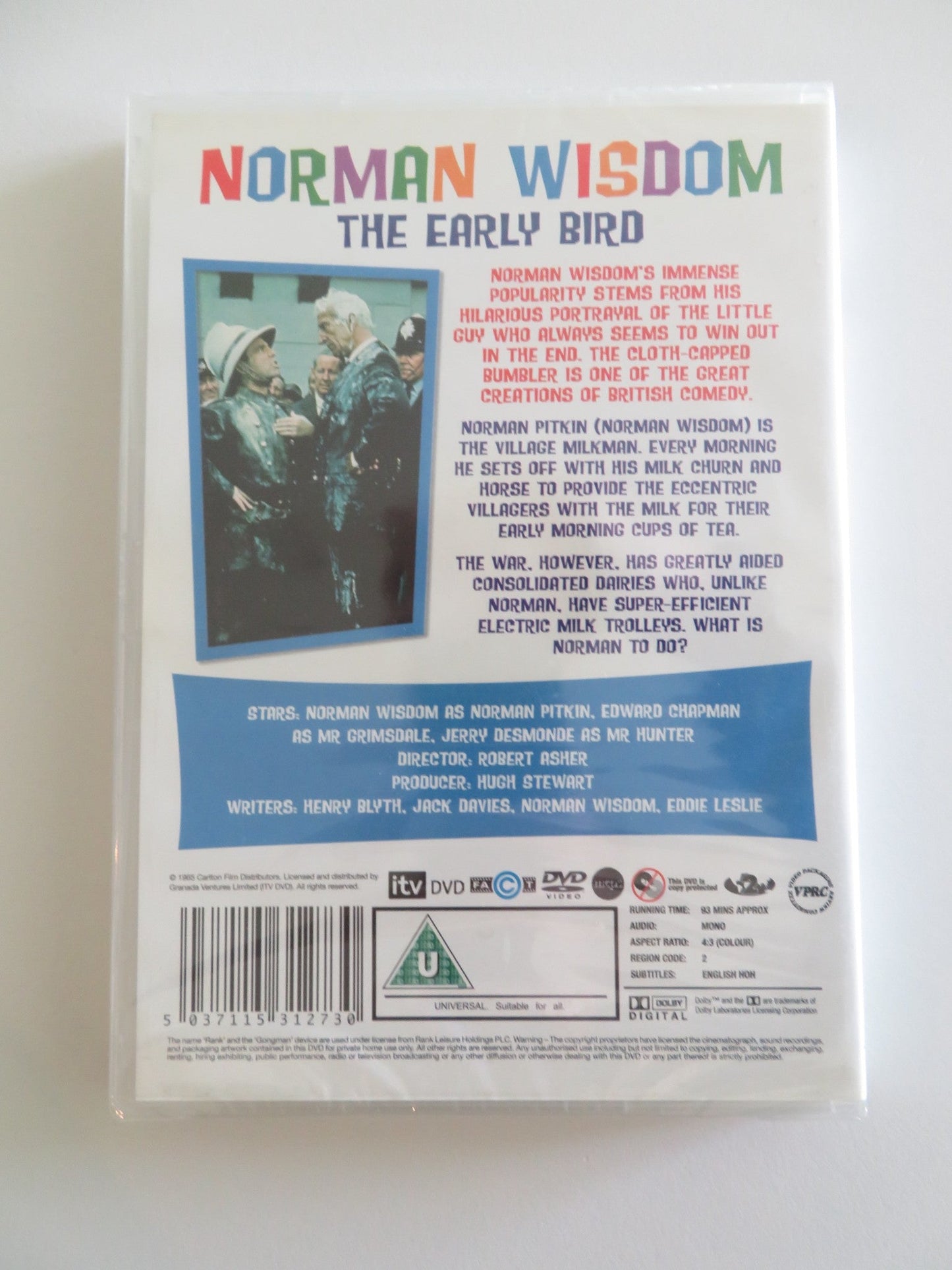THE EARLY BIRD (DVD) NORMAN WISDOM EDWARD CHAPMAN 1965 REGION 2 Rendezvous Cinema Movie posters