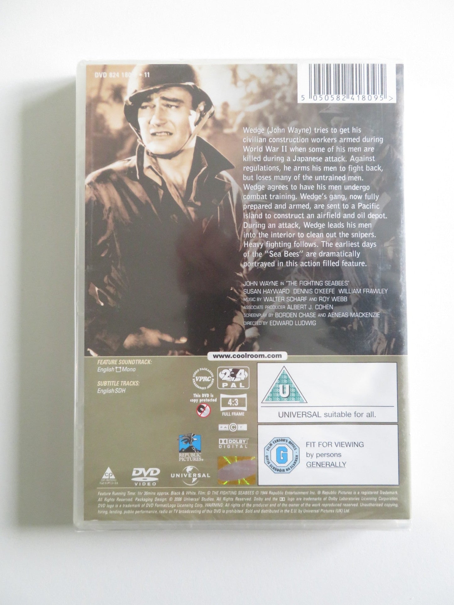 THE FIGHTING SEABEES (DVD) JOHN WAYNE SUSAN HAYWARD 1944 REGION 2, 4 Rendezvous Cinema Movie posters