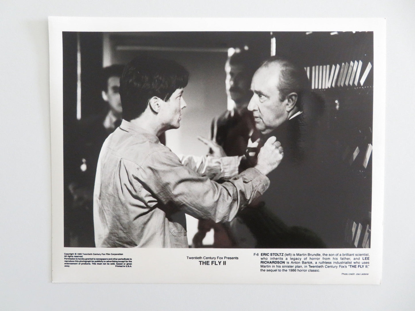 THE FLY II MOVIE STILL PHOTO LOT OF 5 ERIC STOLTZ DAPHNE ZUNIGA 1989 Movie posters