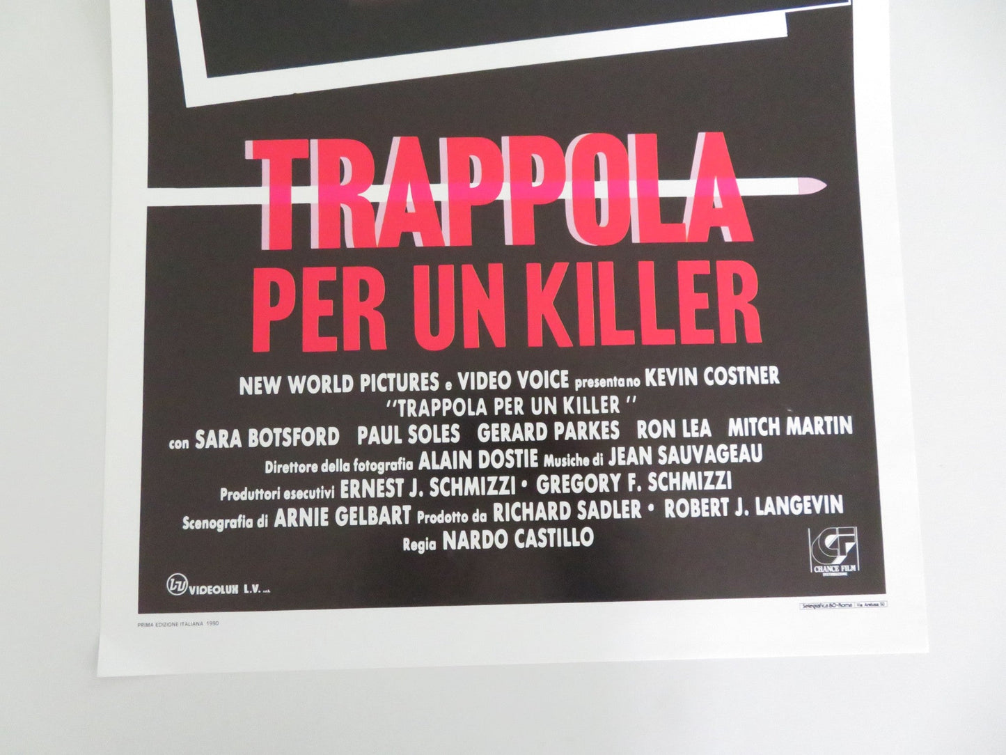THE GUNRUNNER ITALIAN LOCANDINA POSTER KEVIN COSTNER SARA BOTSFORD 1989 Movie posters