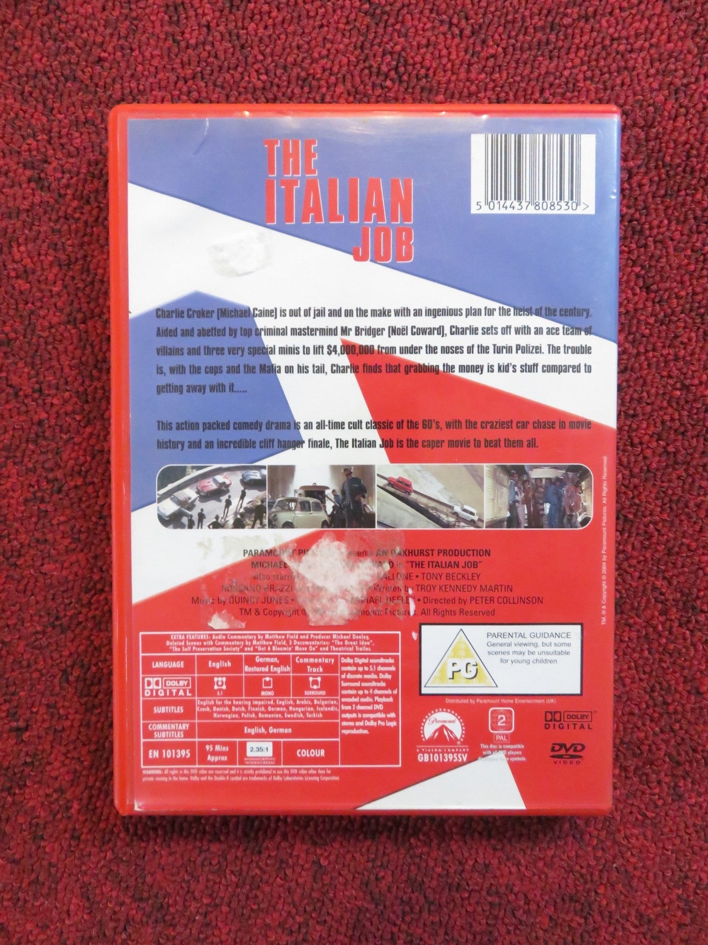 THE ITALIAN JOB (DVD) MICHAEL CAINE NOEL COWARD 1969 REGION 2 Rendezvous Cinema Movie posters