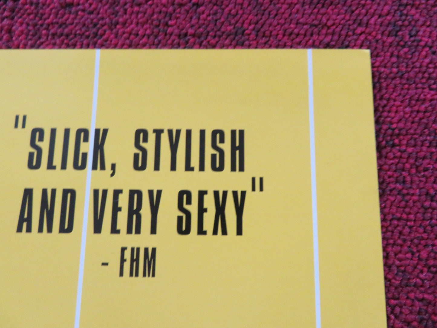 THE ITALIAN JOB VHS & DVD VIDEO POSTER MARK WAHLBERG CHARLIZE THERON 2003 Rendezvous Cinema Movie posters