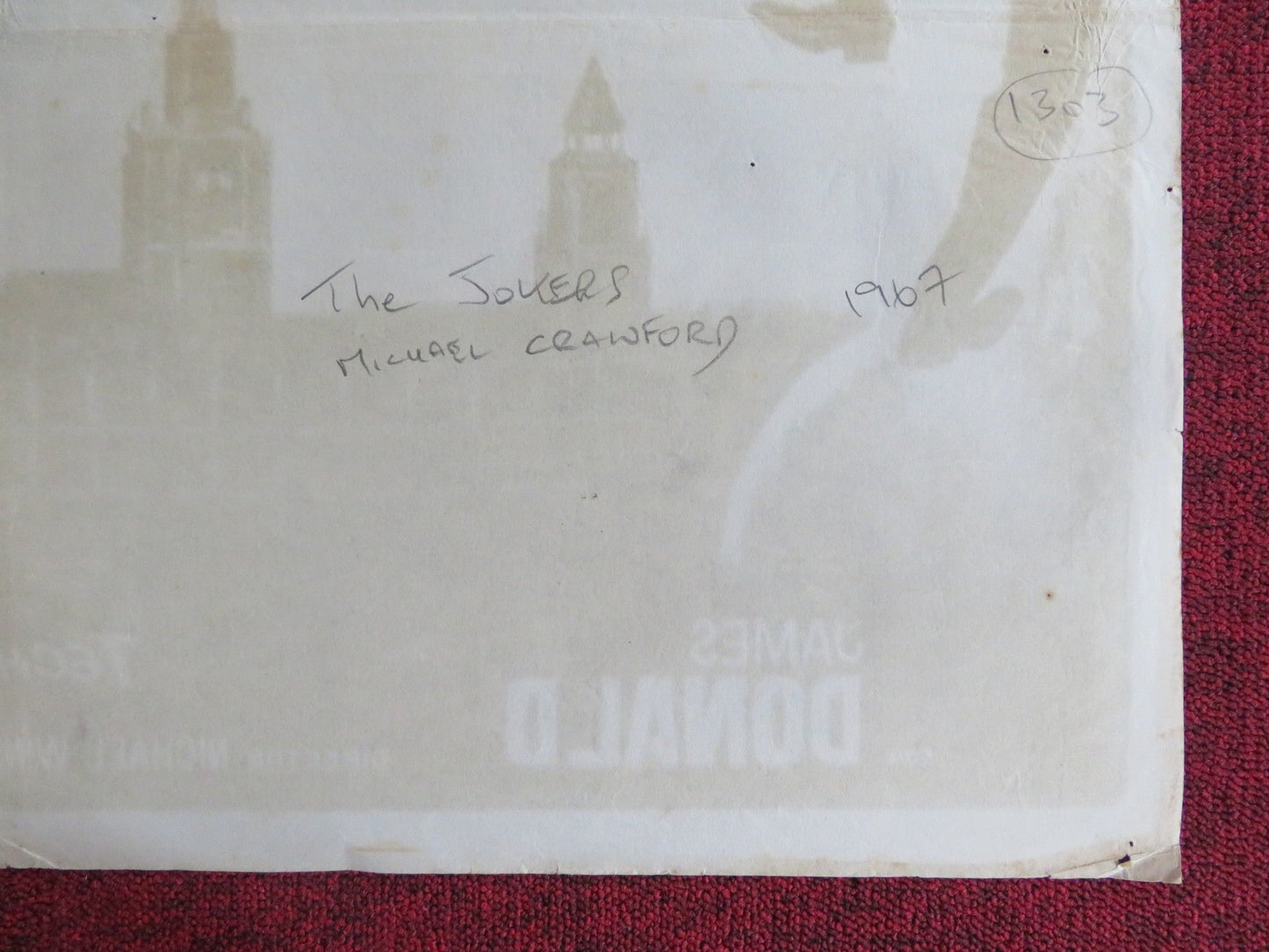 THE JOKERS SPANISH POSTER ROLLED MICHAEL CRAWFORD OLIVER REED 1967 Rendezvous Cinema Movie posters