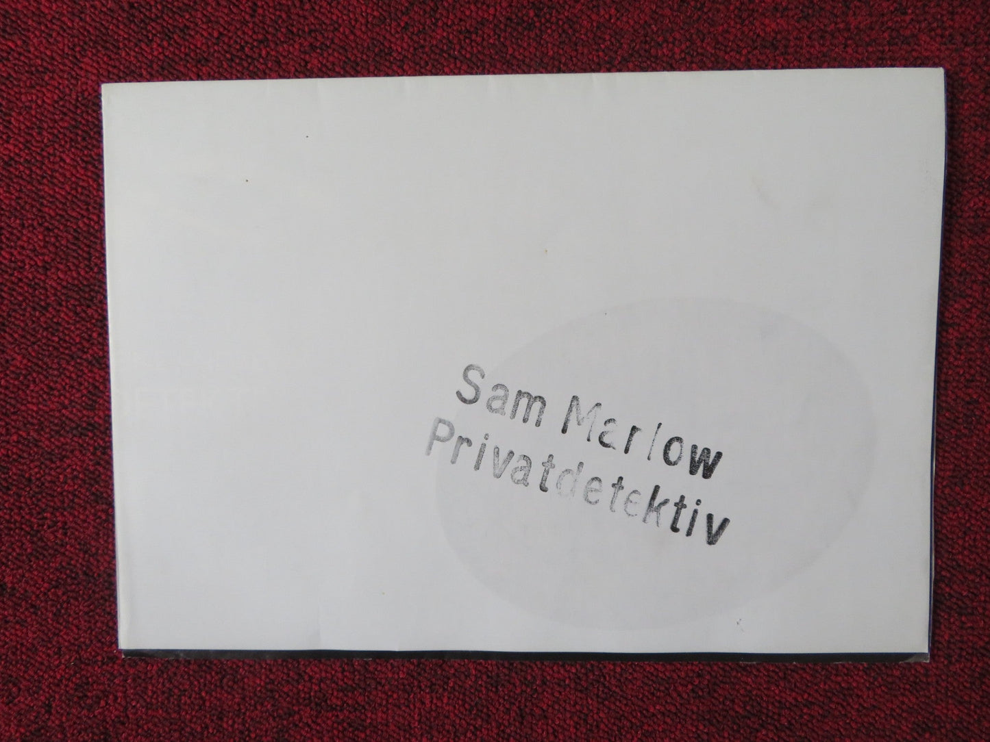 THE MAN WITH BOGART'S FACE GERMAN A1 POSTER FOLDED ROBERT SACCHI 1980 Rendezvous Cinema Movie posters