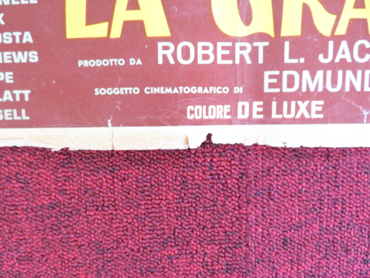 THE PROUD ONES - G ITALIAN FOTOBUSTA POSTER ROBERT RYAN VIRGINIA MAYO 1956 Rendezvous Cinema Movie posters