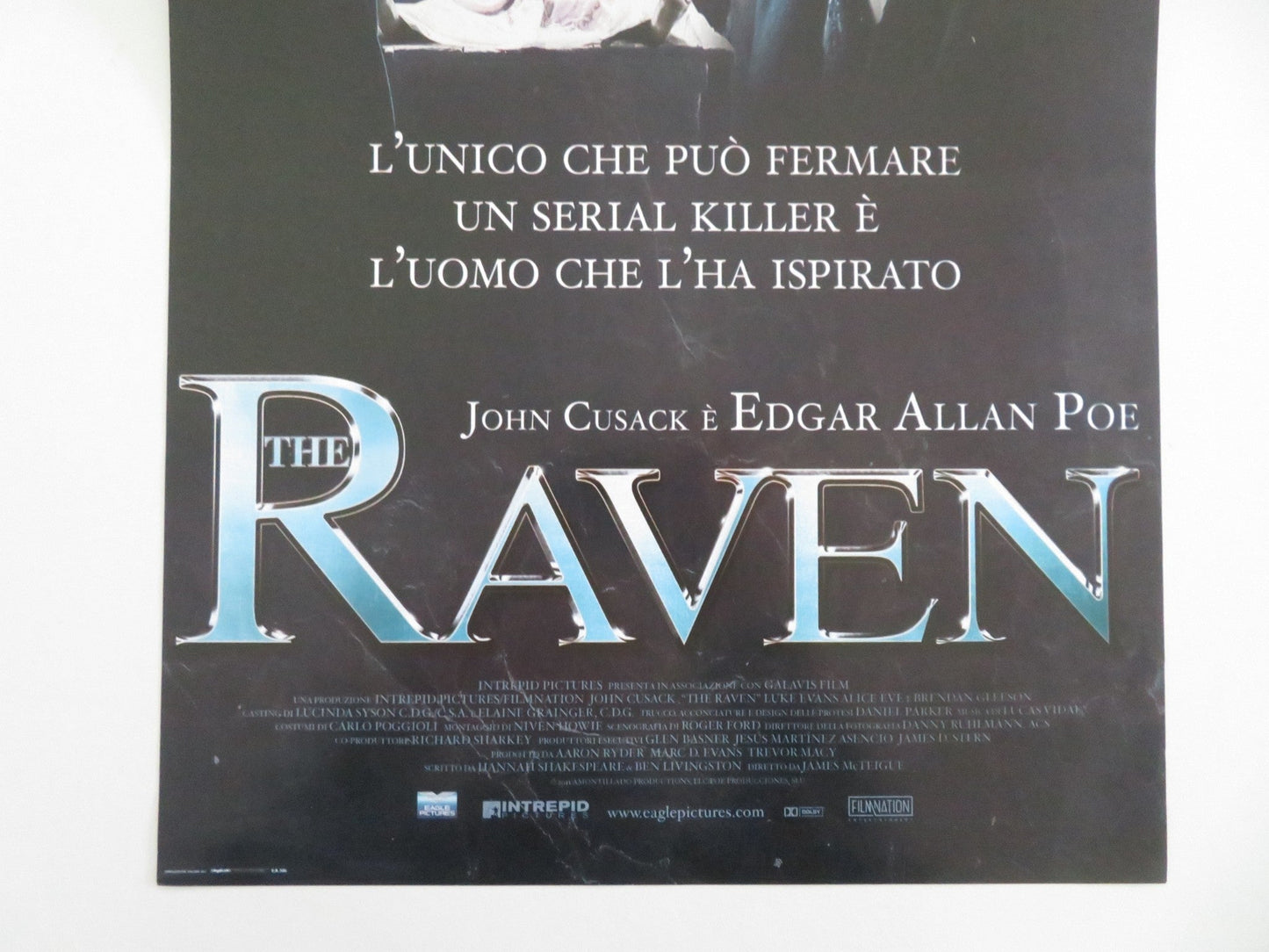 The Raven Italian Locandina Poster John Cusack Luke Evans 2012 Movie posters