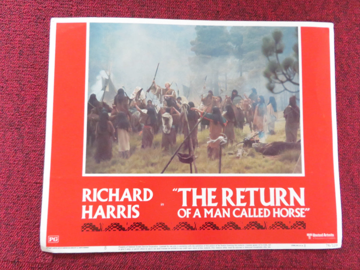THE RETURN OF A MAN CALLED HORSE US LOBBY CARD FULL SET RICHARD HARRIS 1976 Rendezvous Cinema Movie posters