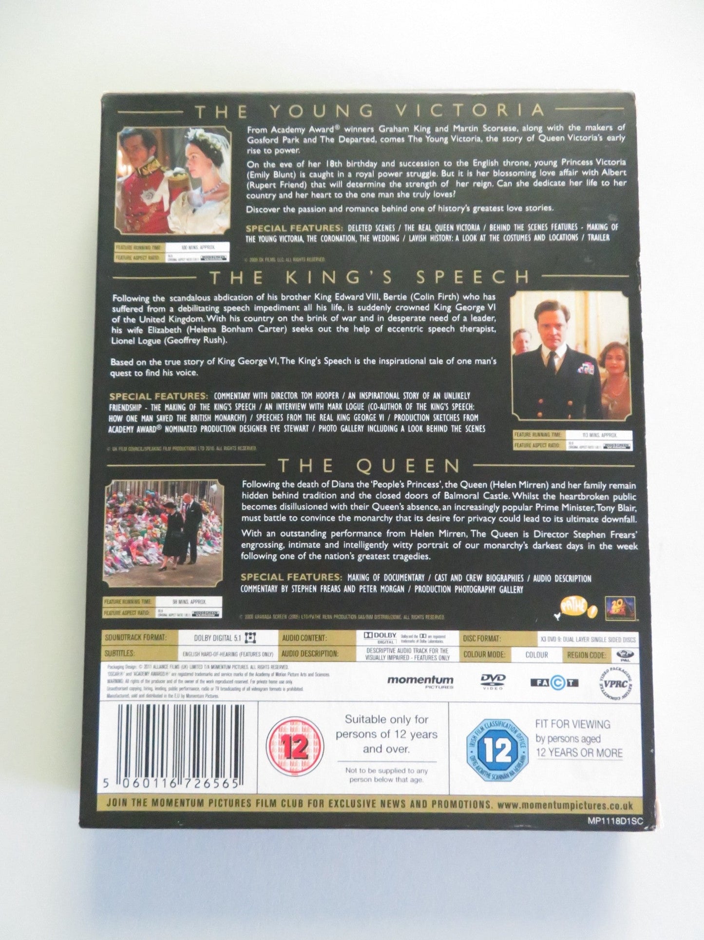 The Royal Box - The Young Victoria, The King's Speech and The Queen (DVD BoxSet) Movie posters