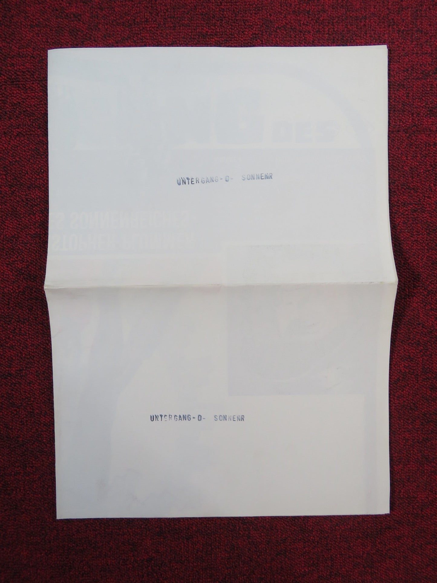 THE ROYAL HUNT OF THE SUN GERMAN A1 POSTER FOLDED ROBERT SHAW 1970 Rendezvous Cinema Movie posters